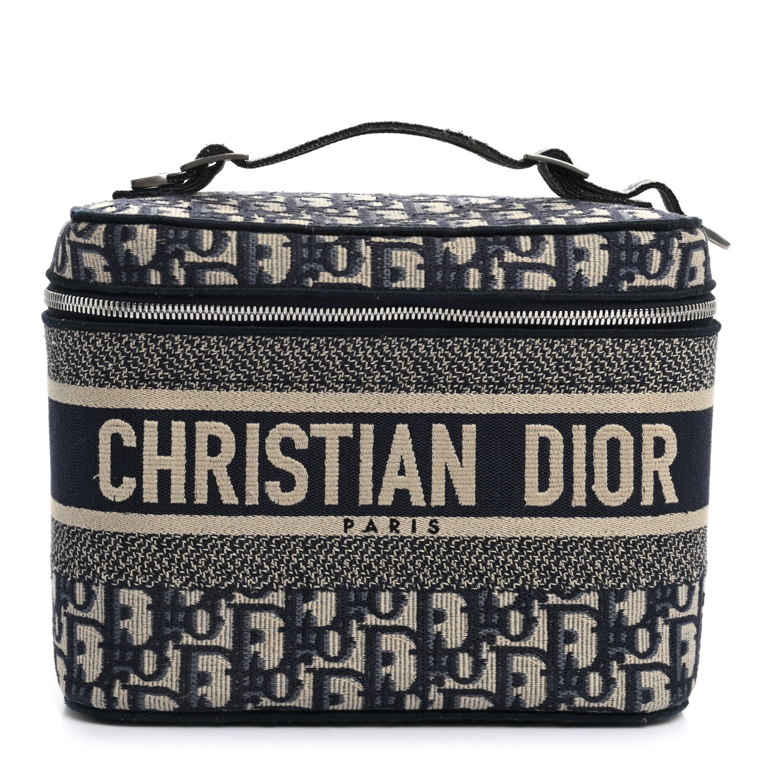 Christian Dior Oblique Diortravel Vanity Case Blue 1024786
