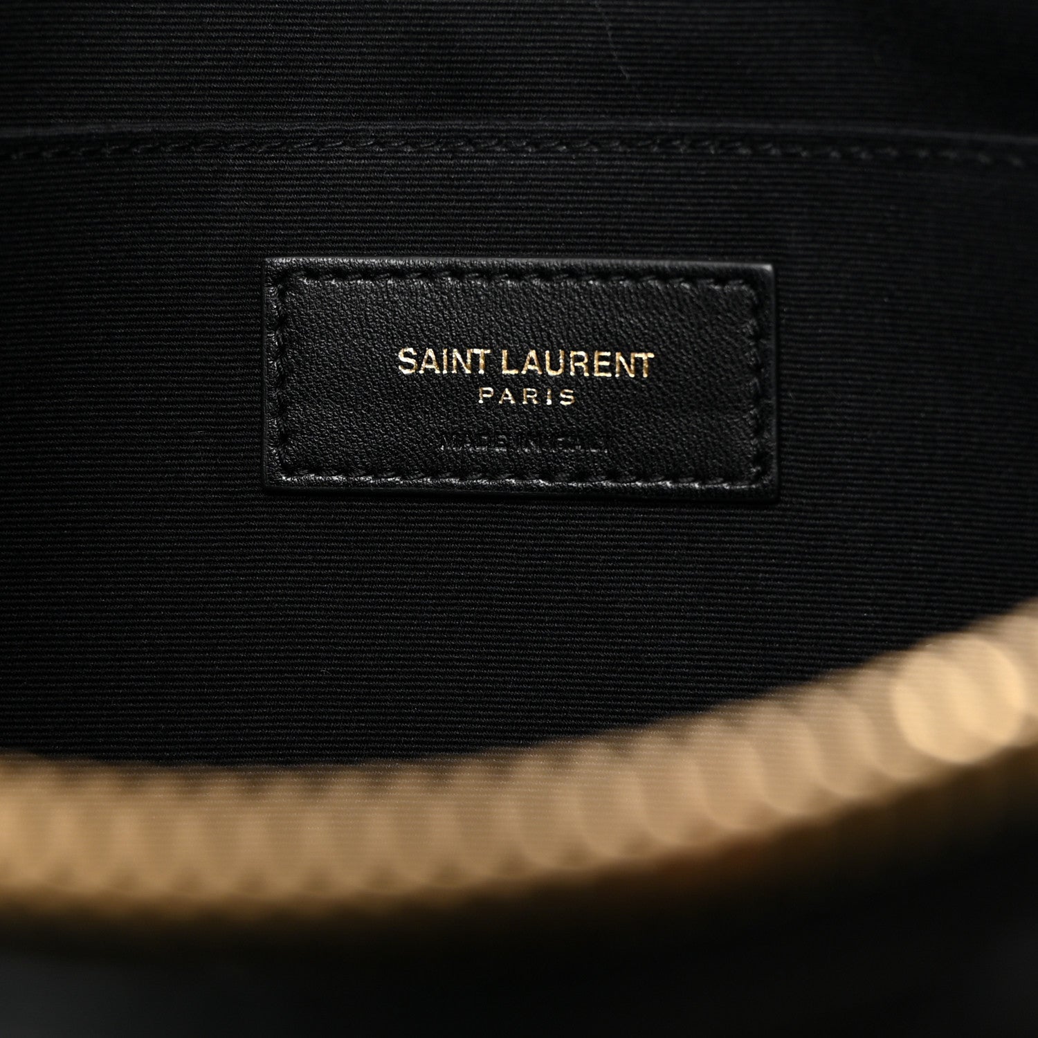 Saint Laurent Calfskin Matelasse Monogram Cassandre Tablet Pouch Black 6 of 8