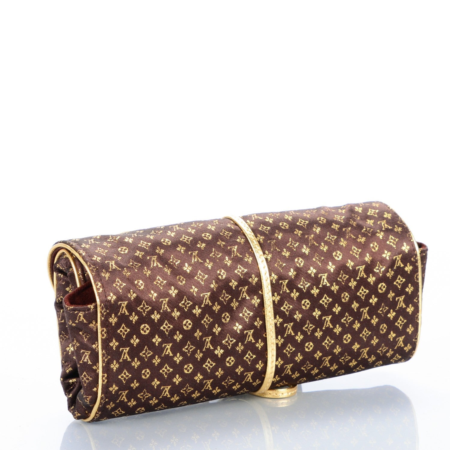 Louis Vuitton Satin Monogram Aumoniere Jewelry Roll Case 3 of 7
