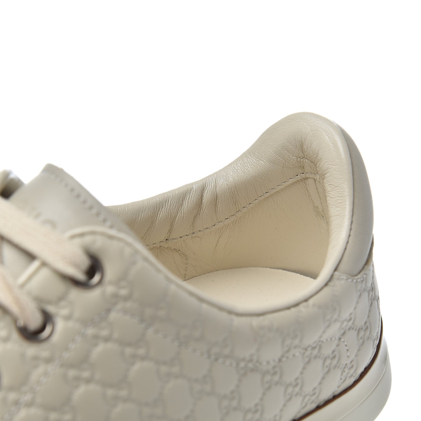 Soft Microguccissima Womens Sneakers 38.5 Mystic White