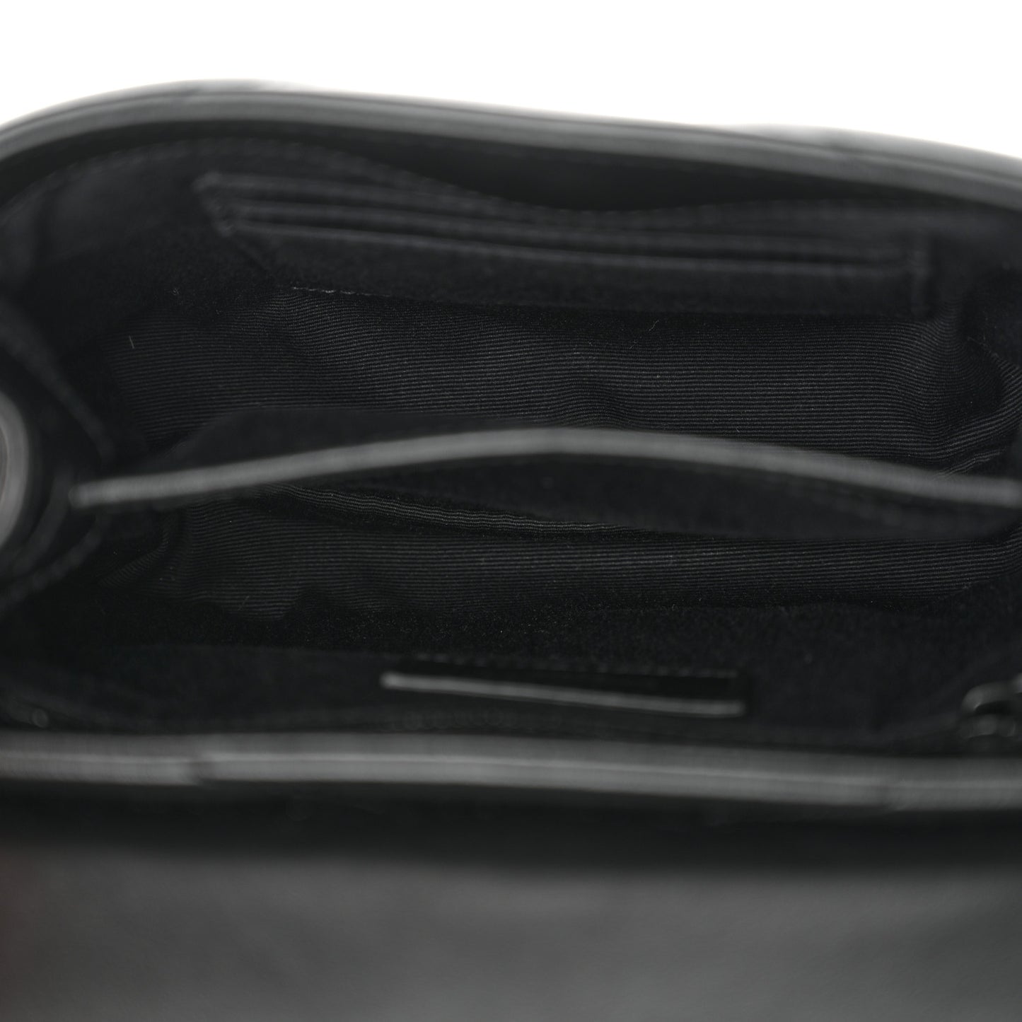 Calfskin Y Quilted Monogram Monochrome Toy Loulou Crossbody Bag Black