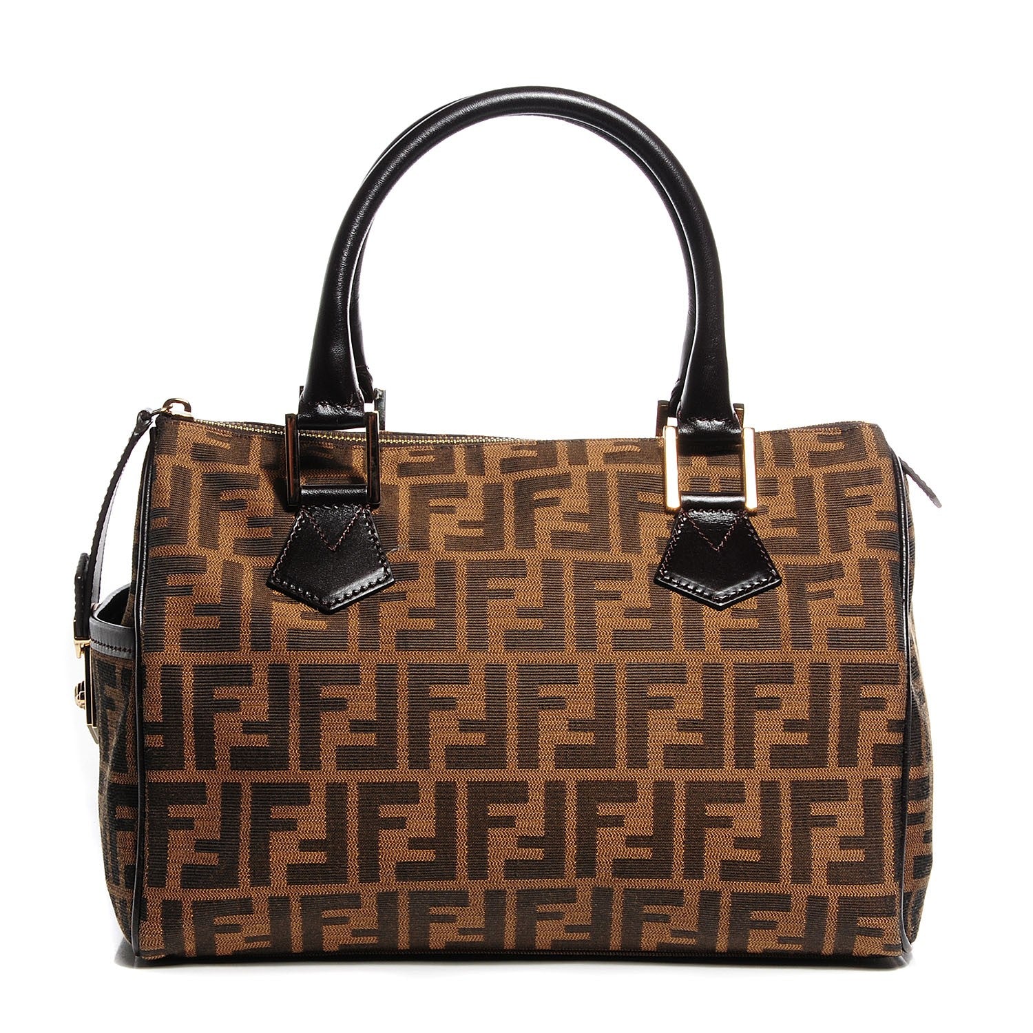 FENDI ズッカ ミュール Fendi Suede Shearling Fendi Feel Buckled Clogs 39 Caramel Latte