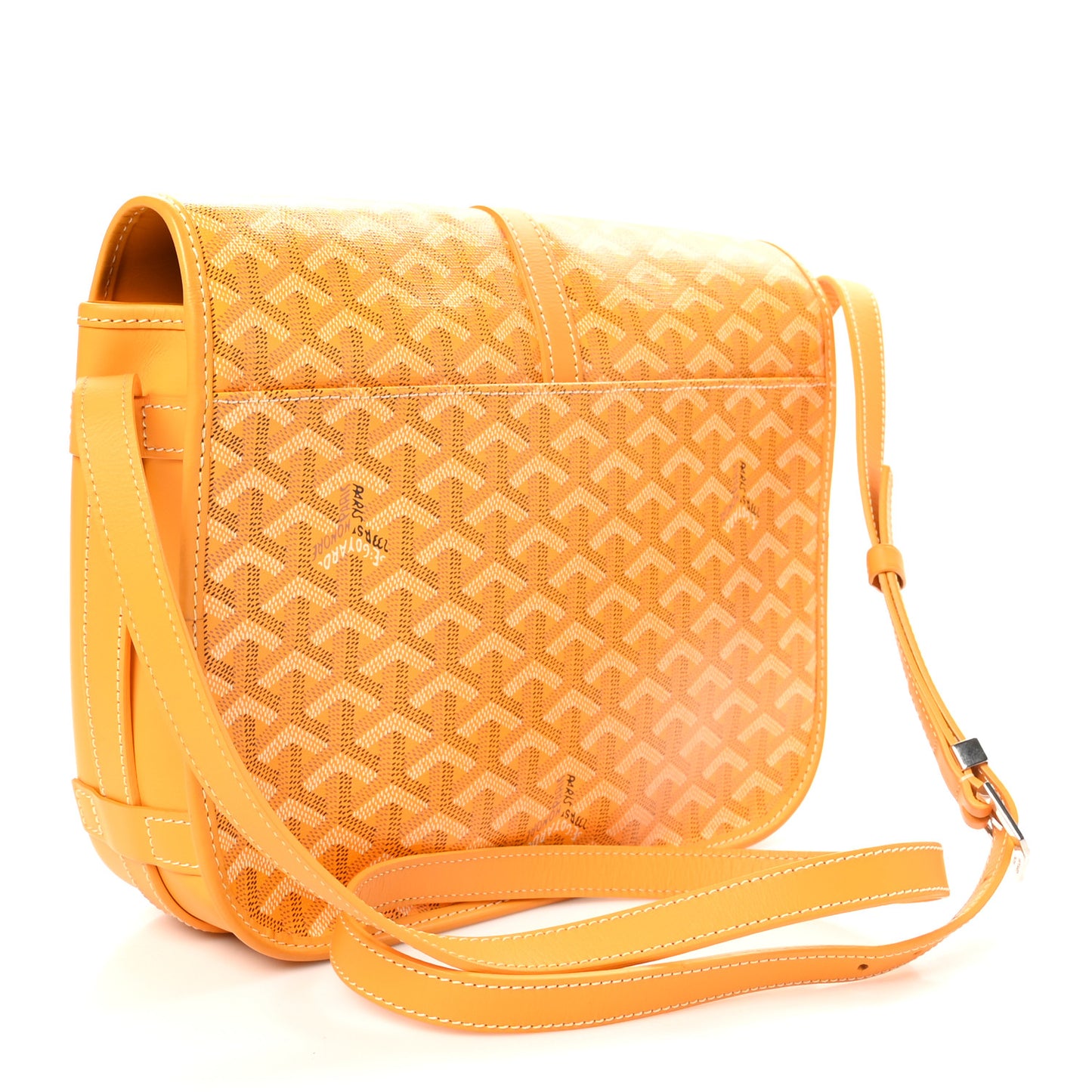 Goyardine Belvedere II MM Messenger Bag Yellow