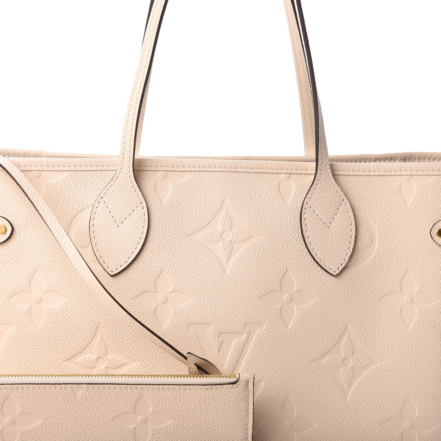 Louis Vuitton Empreinte Monogram Giant Neverfull MM Cream 7 of 9