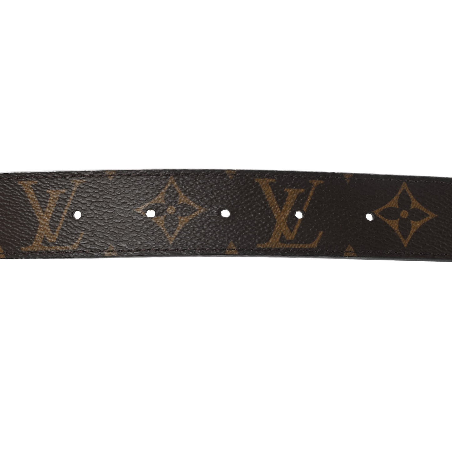 Calfskin Monogram 30mm LV Initiales Reversible Belt 75 30 Black