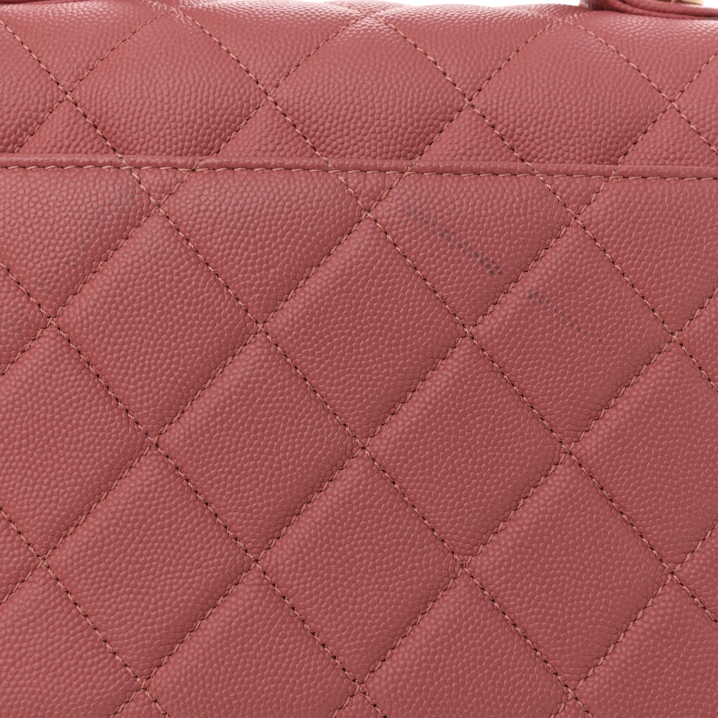 Caviar Quilted Small Business Affinity Flap Dark Pink