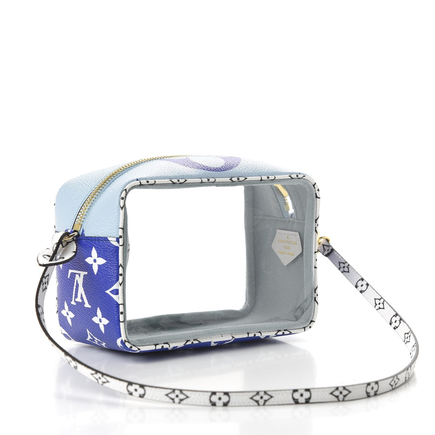 Monogram Giant Hawaii Beach Pouch Blue