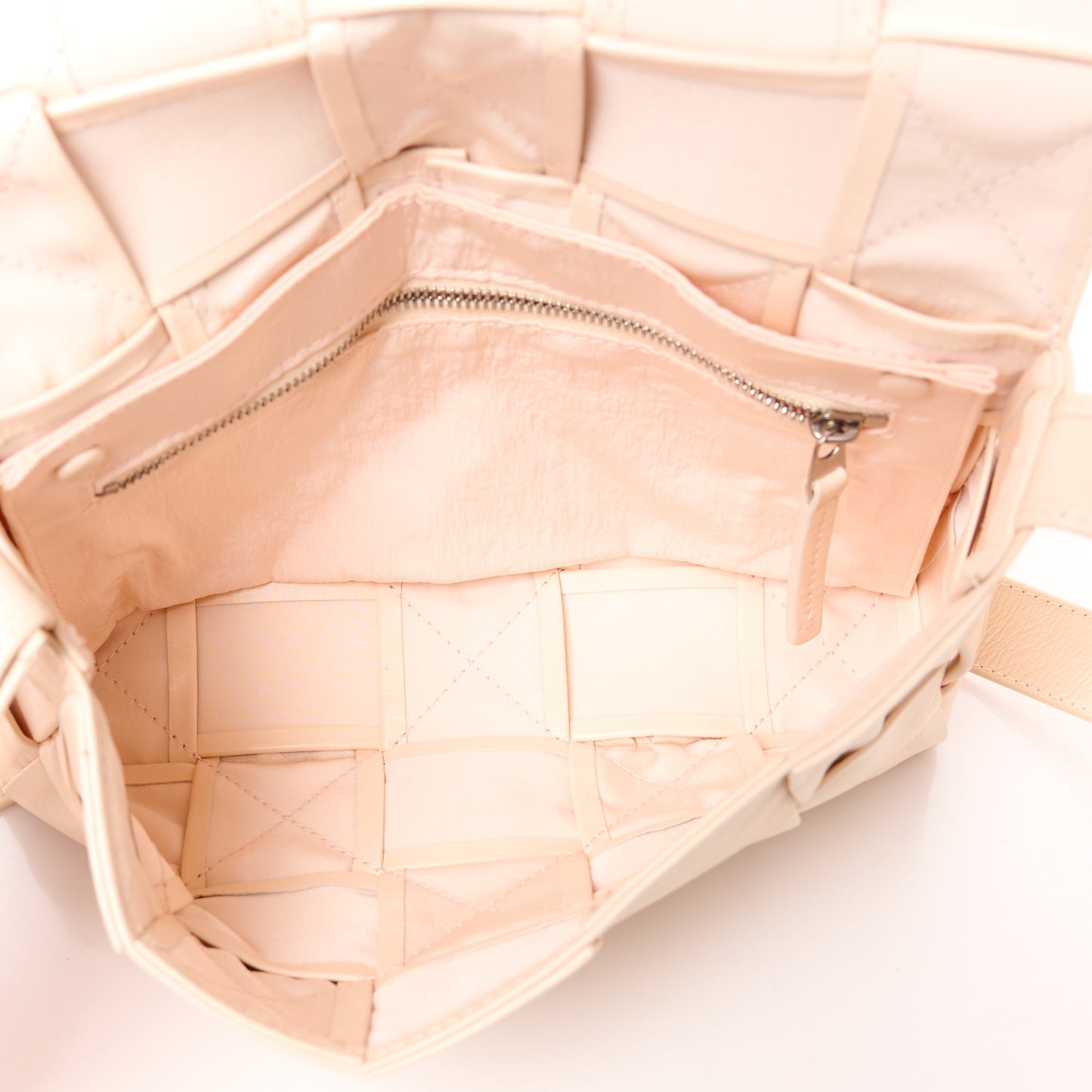 Paper Calfskin Maxi Intrecciato Cassette Crossbody Bag Melon Washed