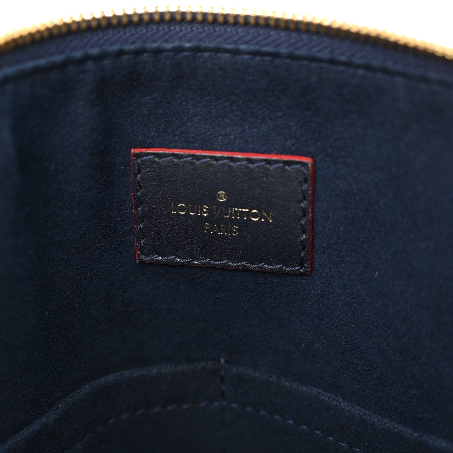 Empreinte V Tote MM Marine Rouge