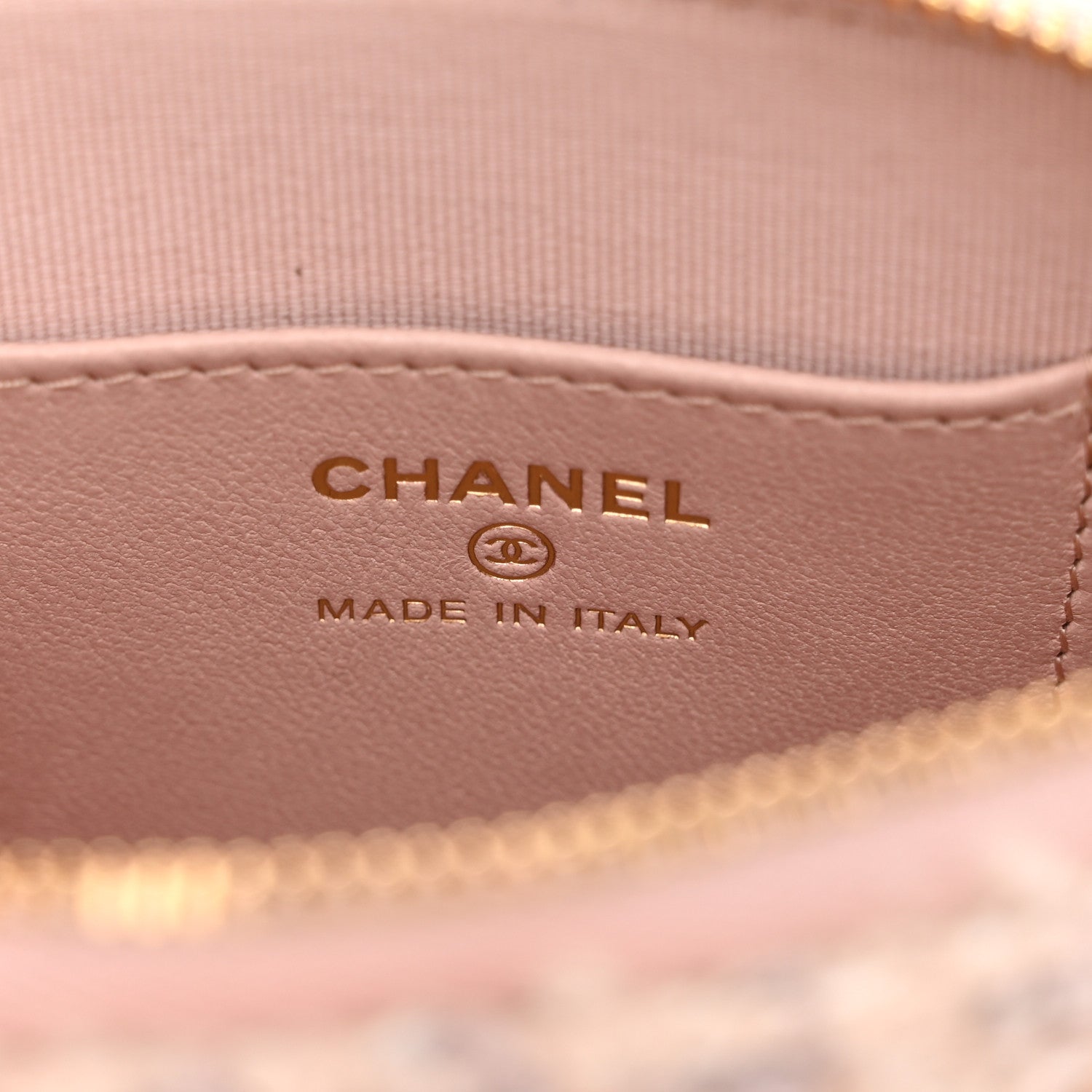 Chanel Cotton Wool Tweed Sequin Quilted Shiny Coco Clutch With Chain Light Pink Beige Ecru 6 of 10