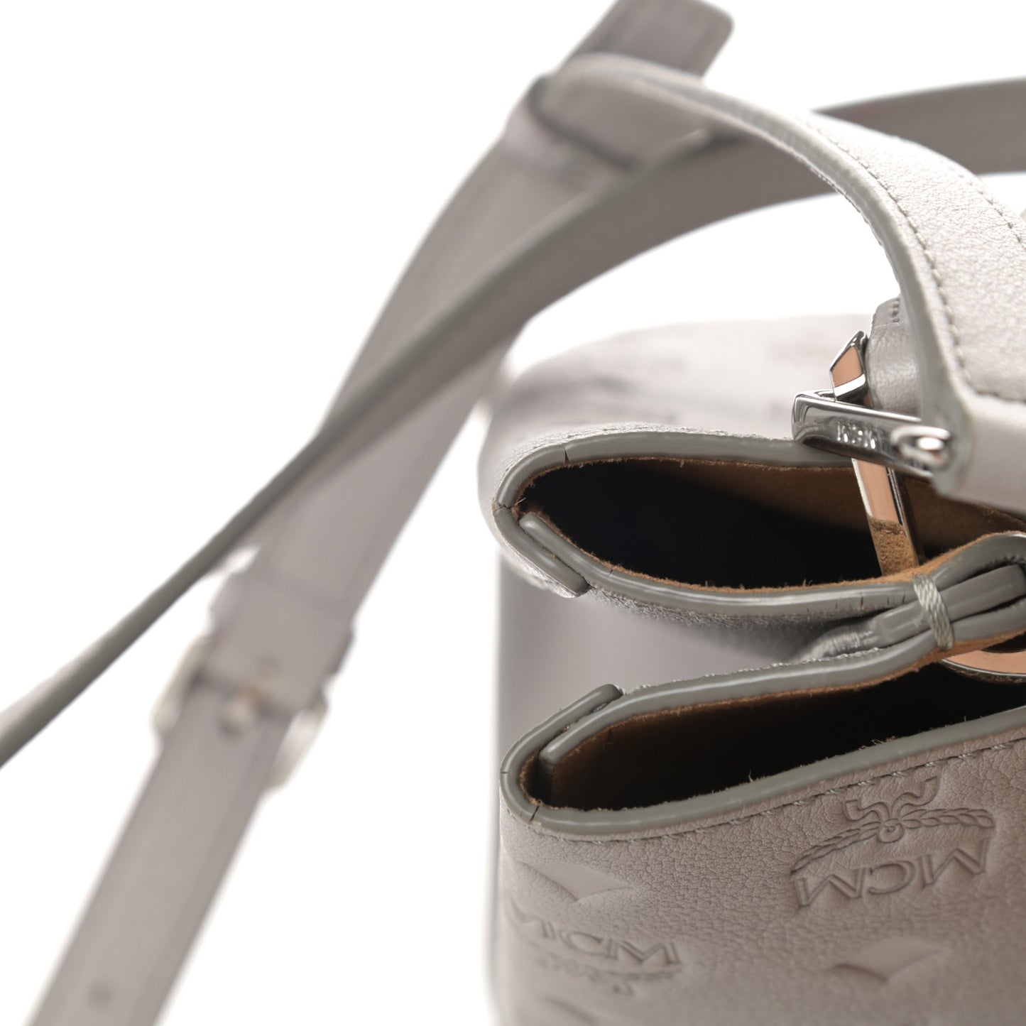 Calfskin Ottomar Monogram Sarah Convertible Hobo Dove