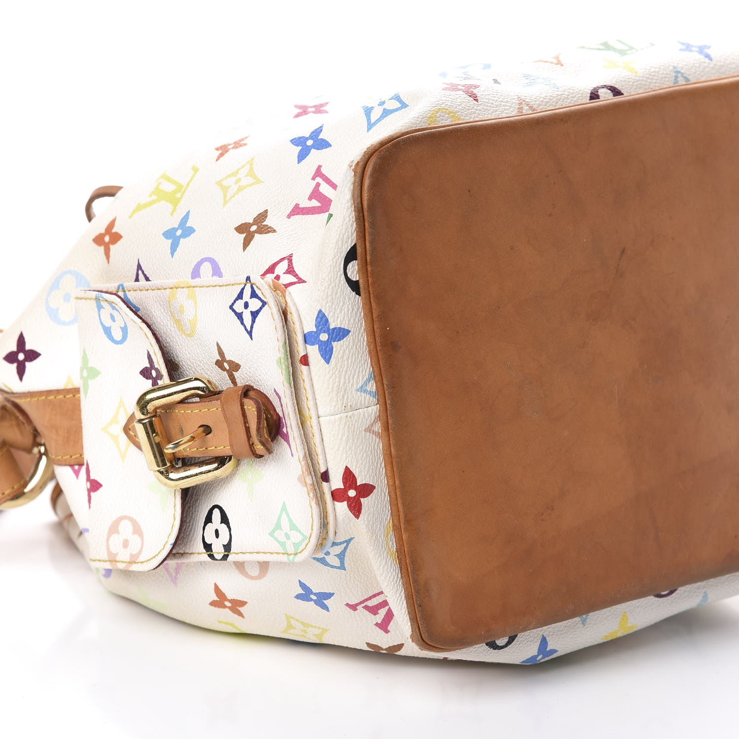 Louis Vuitton Monogram Multicolor Petit Noe White 9 of 10