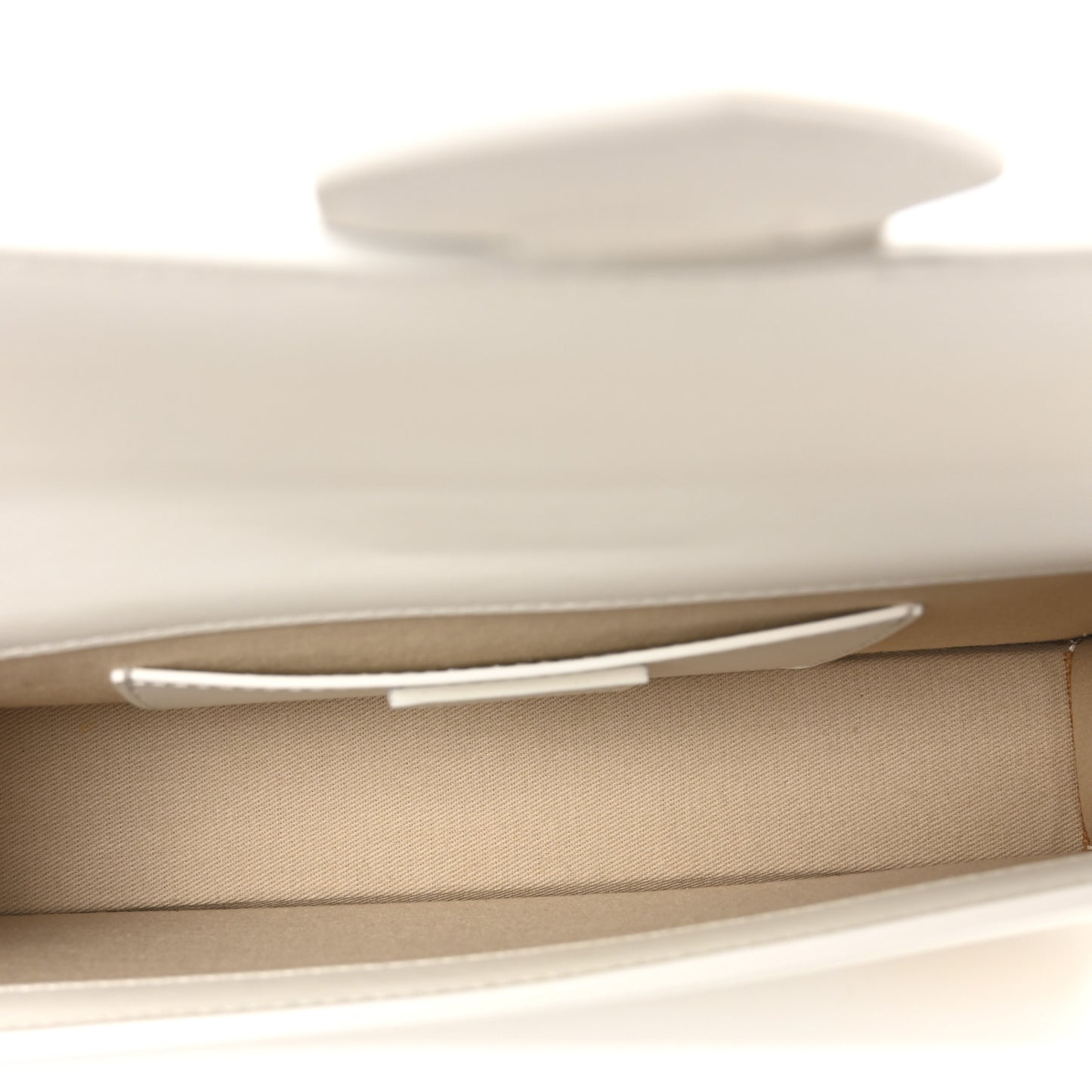 Smooth Calfskin Le Bambino Long White