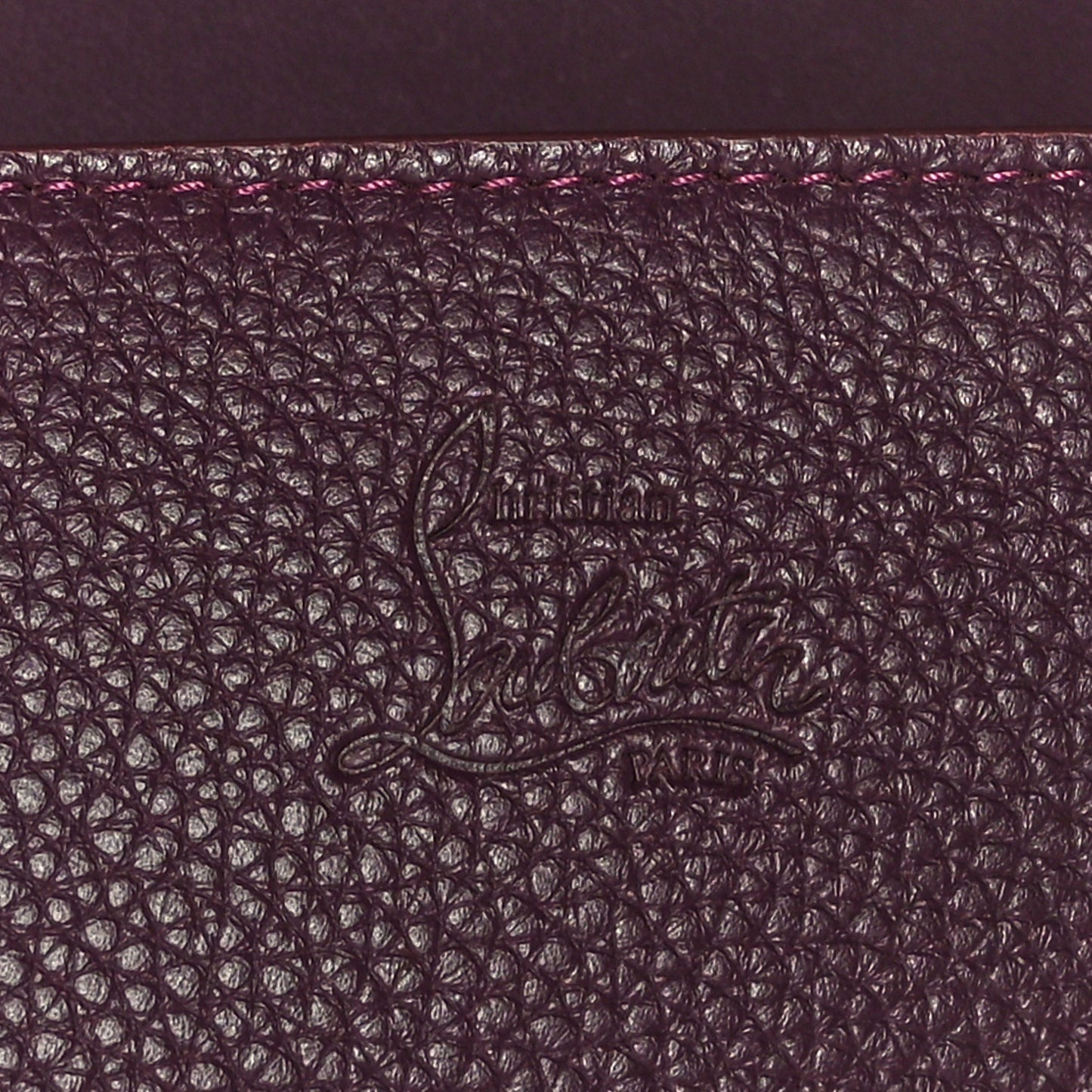 Calfskin Spikes Loubinthesky Paloma Clutch Merlot