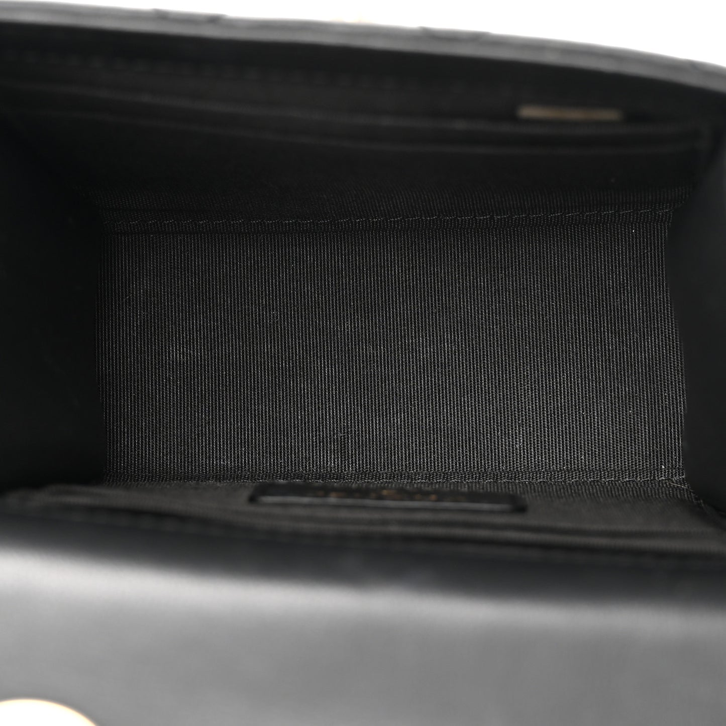 Lambskin Quilted Mini Trendy CC Chain Wallet Black