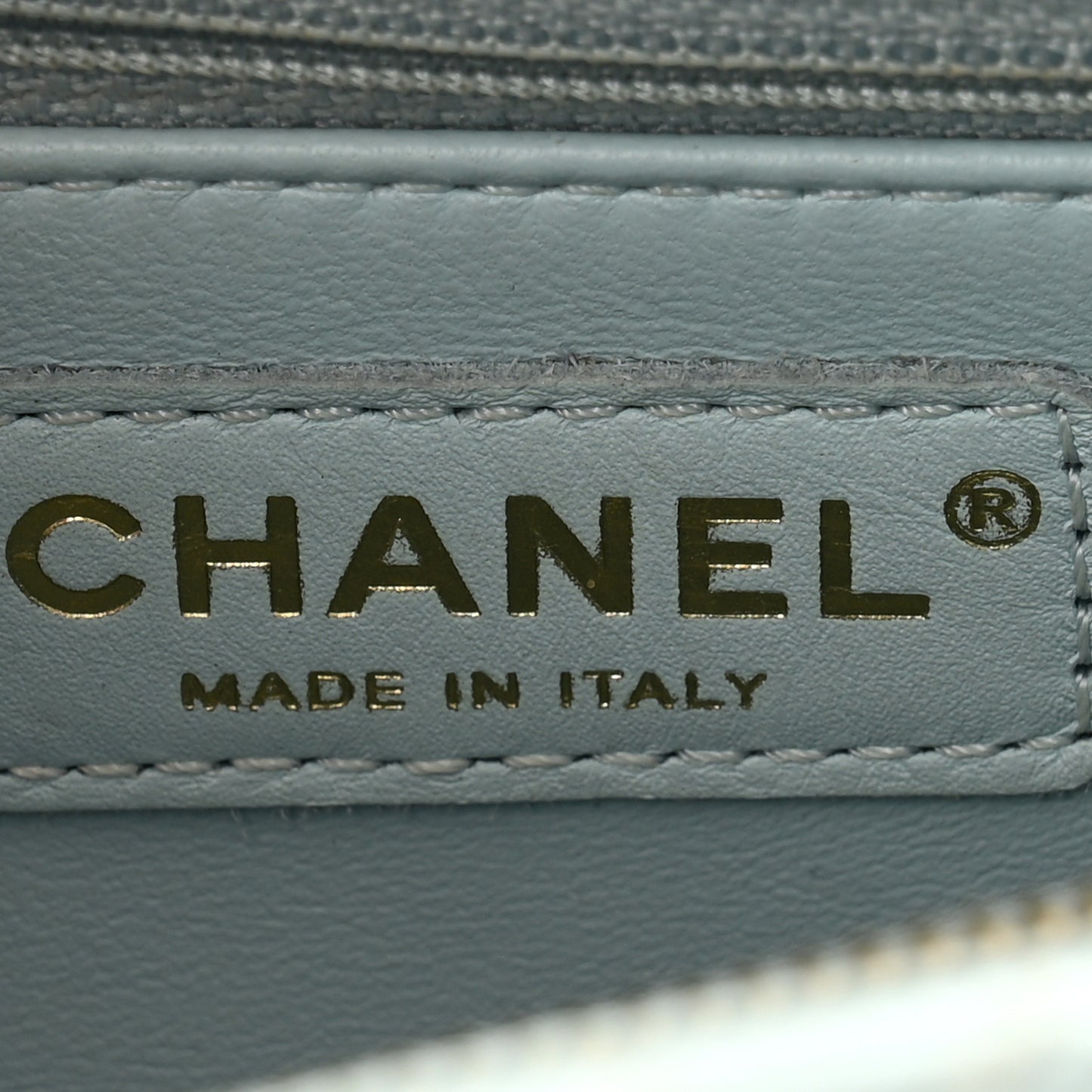 Caviar Quilted Small Coco Handle Flap Light Blue