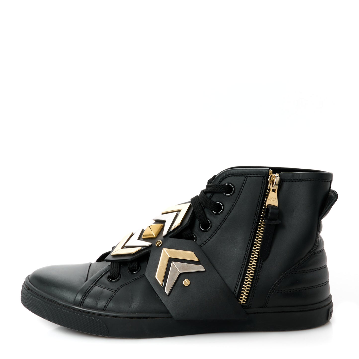 Calfskin Punchy Karakoram Sneaker Boots 37.5 Black