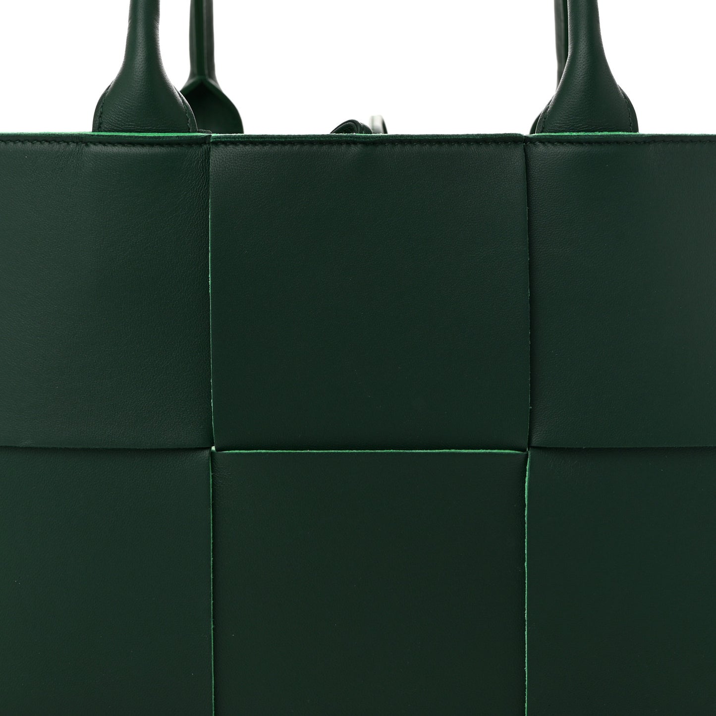 Calfskin Maxi Intrecciato Small Arco Tote Raintree