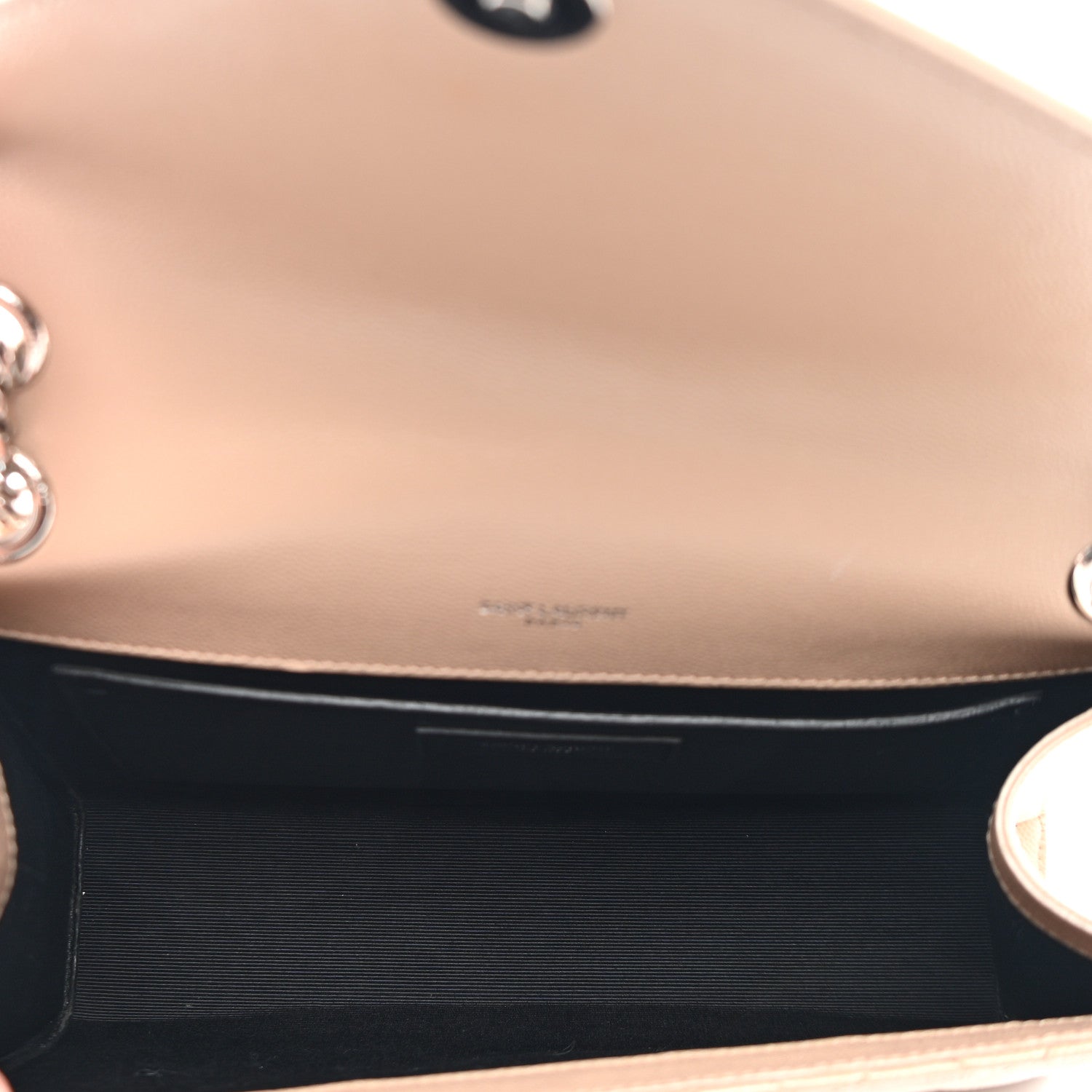 Saint Laurent Grain De Poudre Textured Mixed Matelasse Medium Triquilt Monogram Satchel Dark Beige 5 of 13