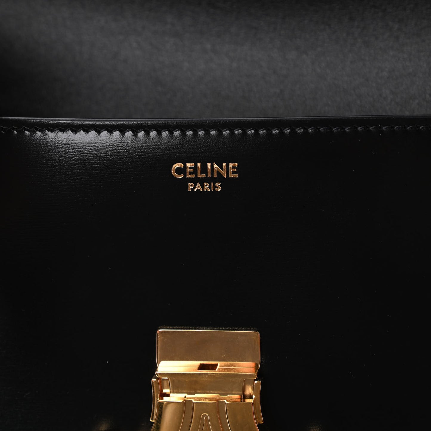 Shiny Calfskin Triomphe Black