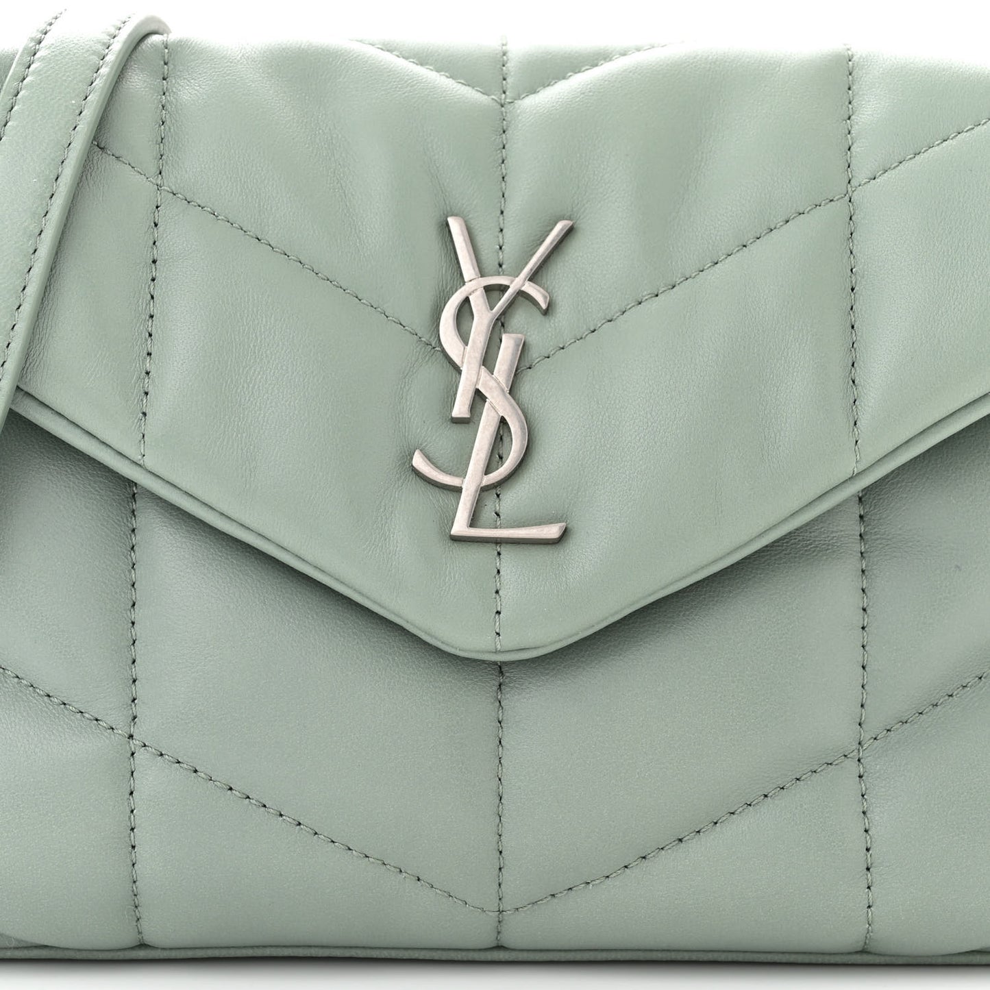Lambskin Quilted Toy Loulou Puffer Monogram Chain Satchel Mint