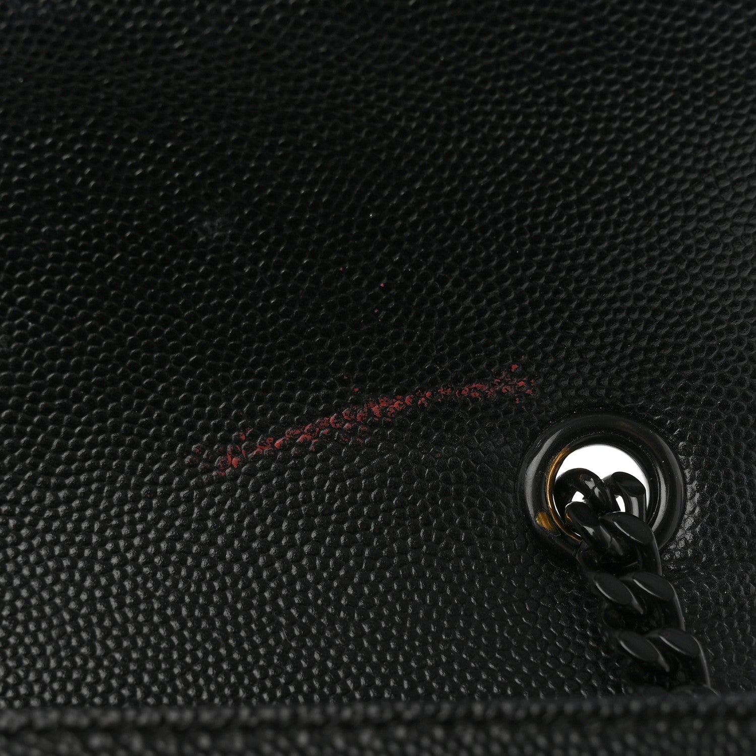 Saint Laurent Grain De Poudre Medium Classic Monogram Monochrome Kate Satchel Black 12 of 13