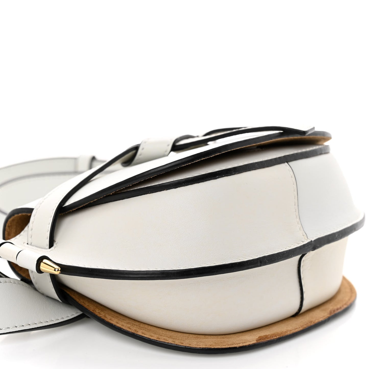 Calfskin Mini Gate Belt Bag Kaolin