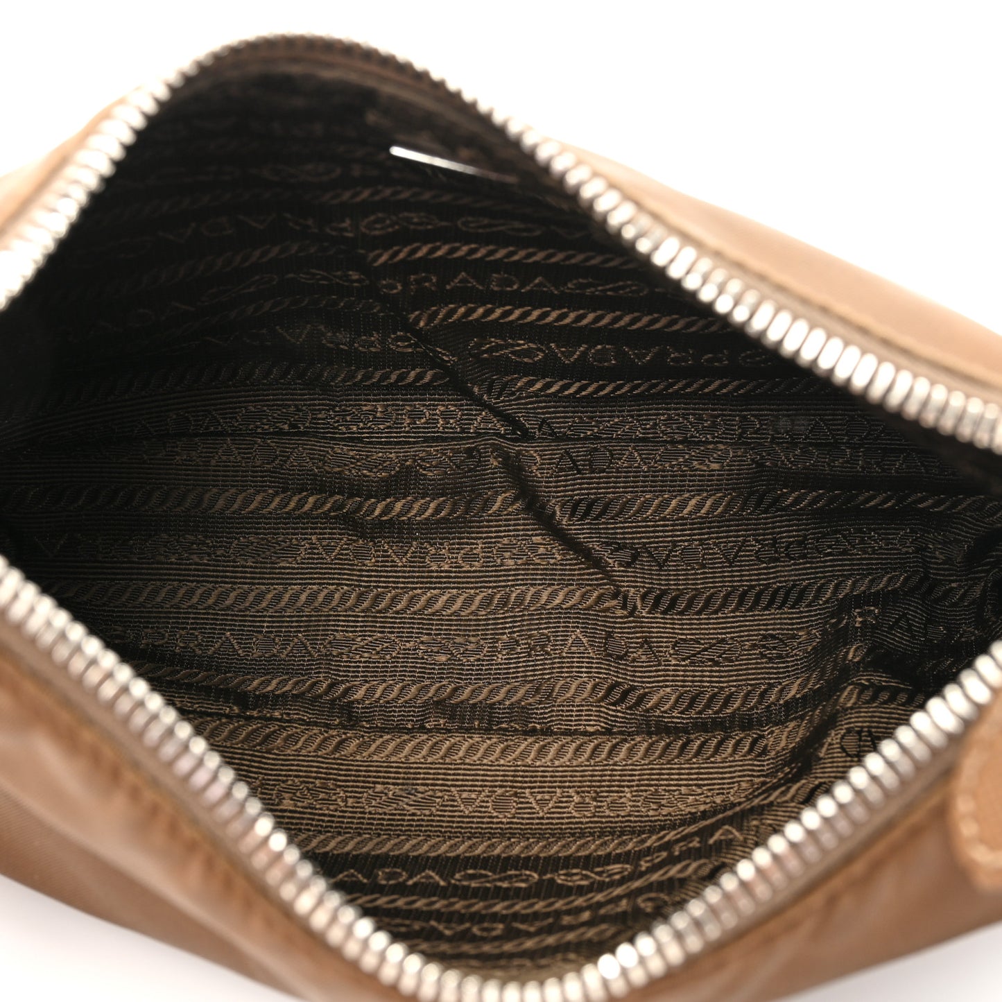 Tessuto Nylon Saffiano Re-Edition 2005 Shoulder Bag Cacao