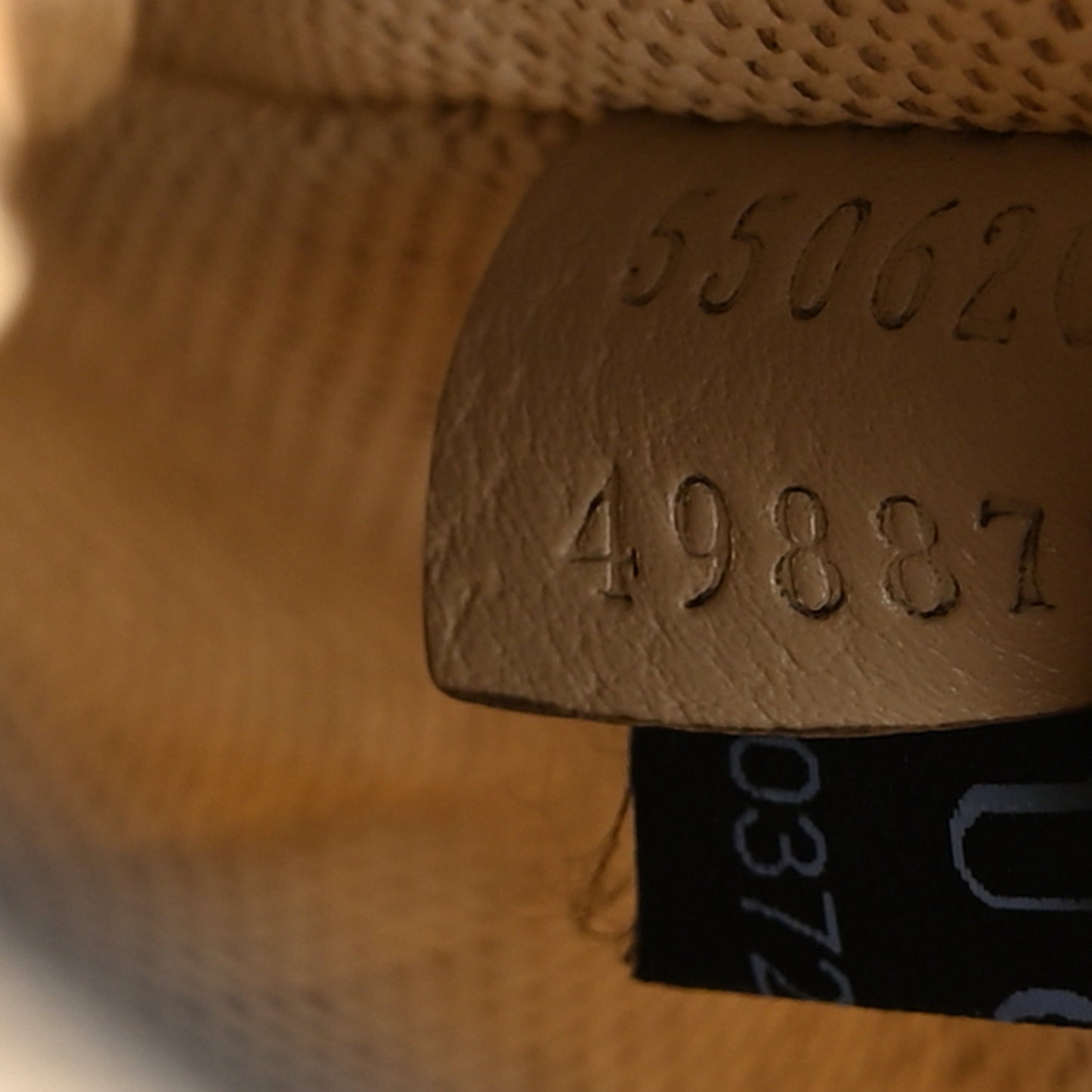 GG Supreme Monogram Textured Calfskin Web Mini Ophidia Bucket Bag Beige Mystic White Oatmeal