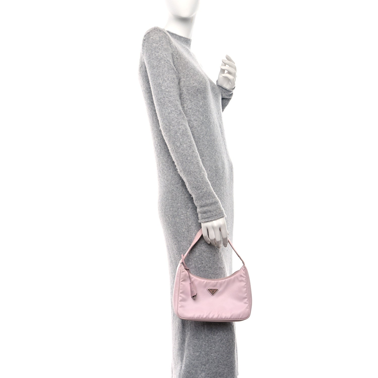 Prada Tessuto Nylon Saffiano Re-Edition 2000 Bag Alabastro 2 of 9