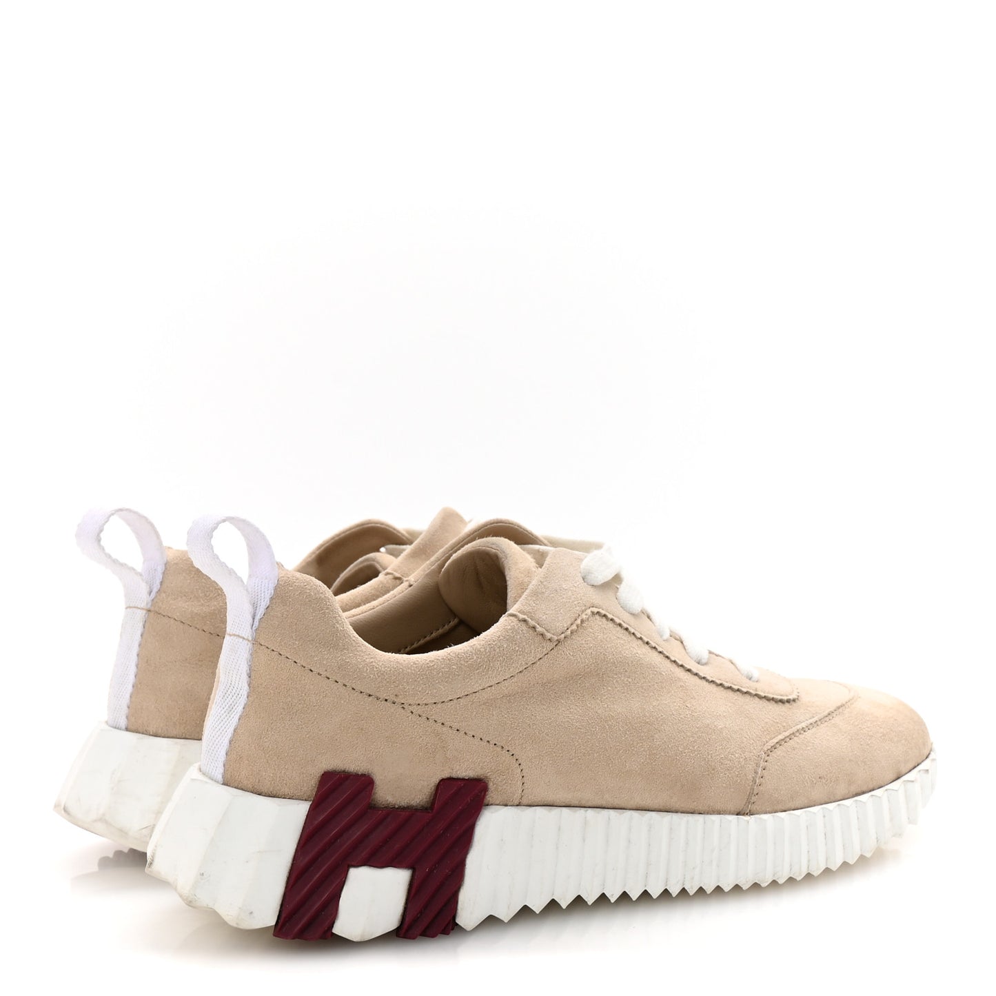 Suede Goatskin Bouncing Sneakers 35 White Gomme