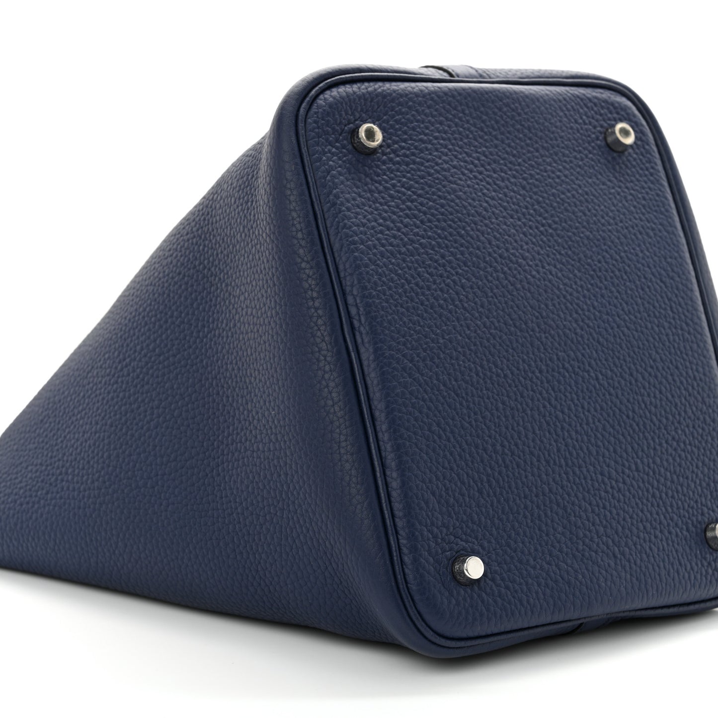 Taurillon Clemence Picotin Lock 22 MM Bleu De Malte