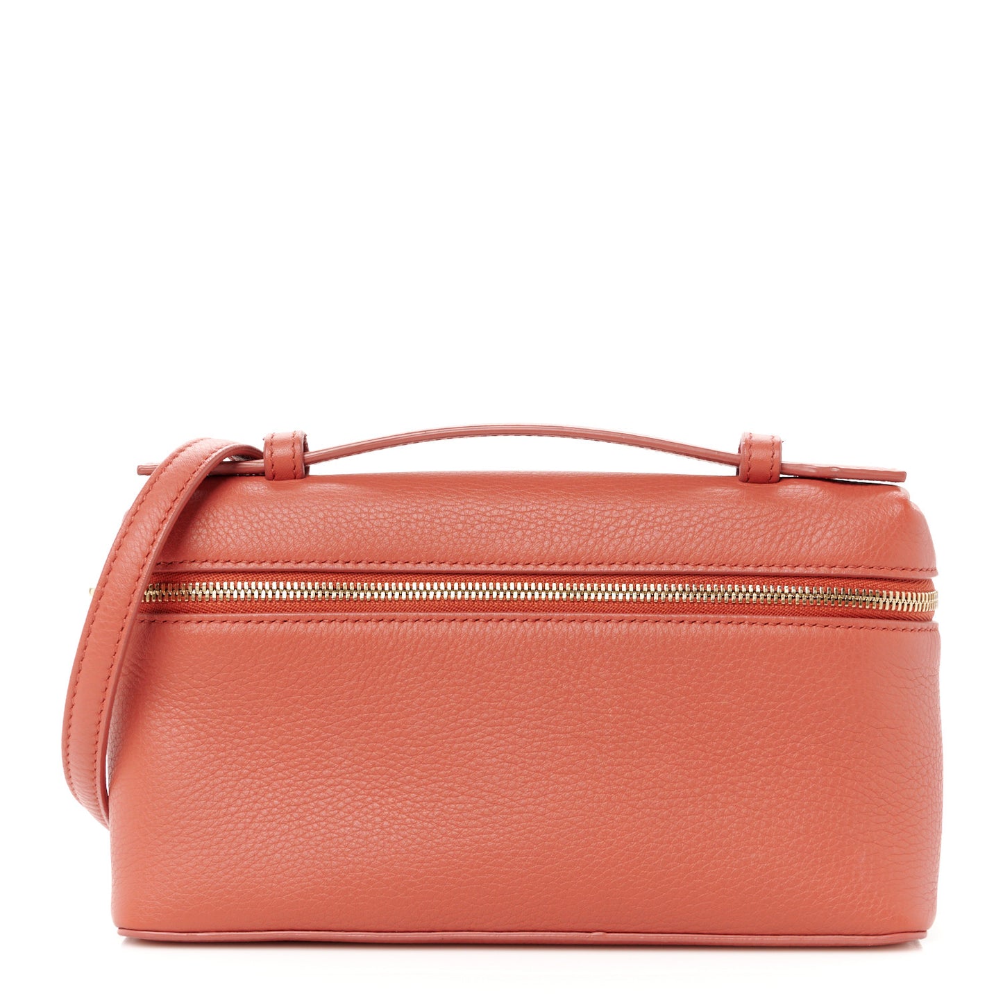Grained Calfskin L19 Extra Pocket Pouch Coral Fiction