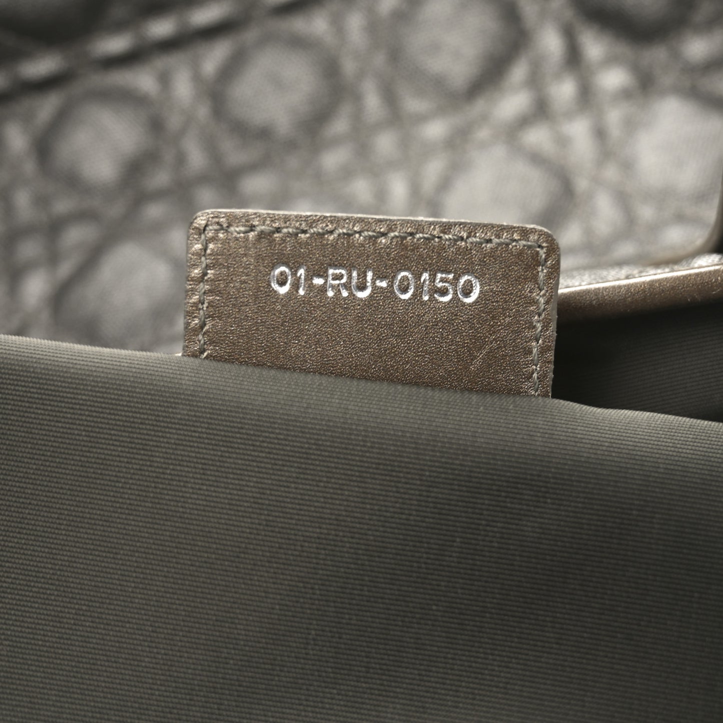 Coated Canvas Cannage Small Panarea Tote Bronze