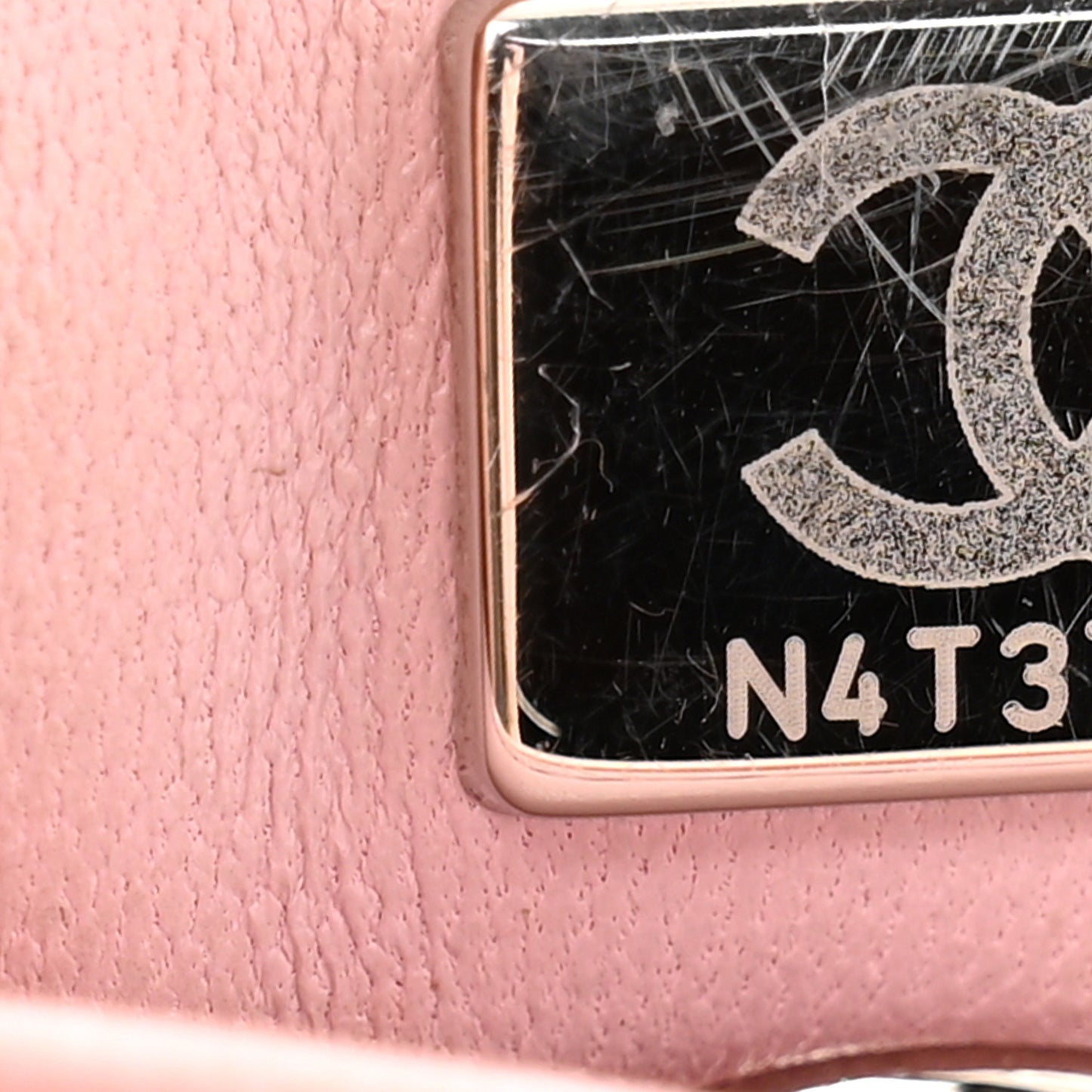 Iridescent Caviar Quilted Mini Coco Handle Flap Pink