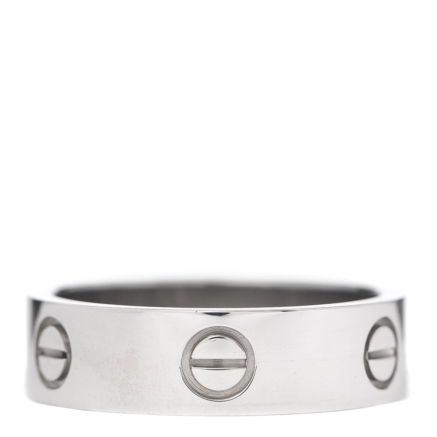18K White Gold 5.5mm LOVE Ring 60 9