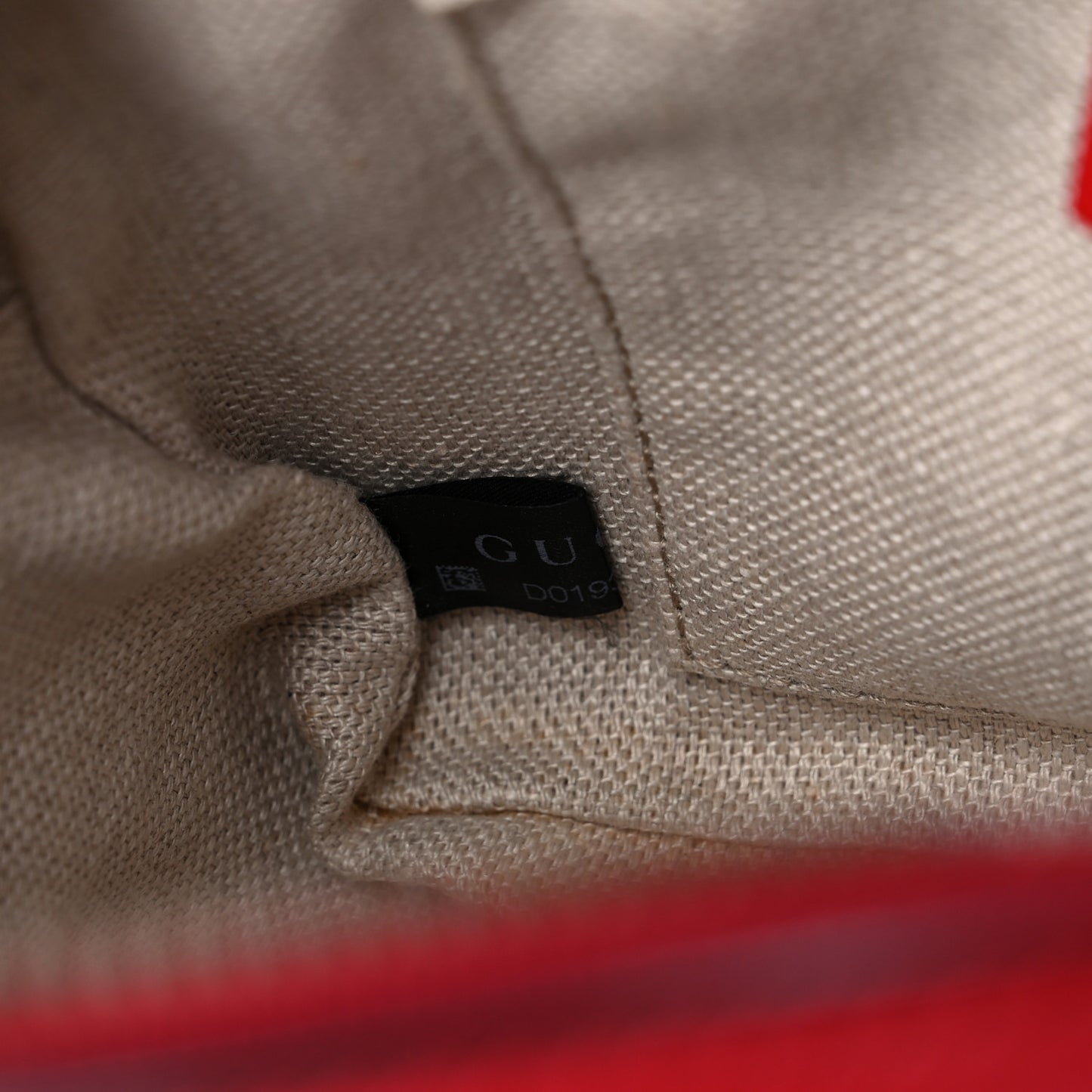Calfskin Web Small Webby Bee Shoulder Bag Red