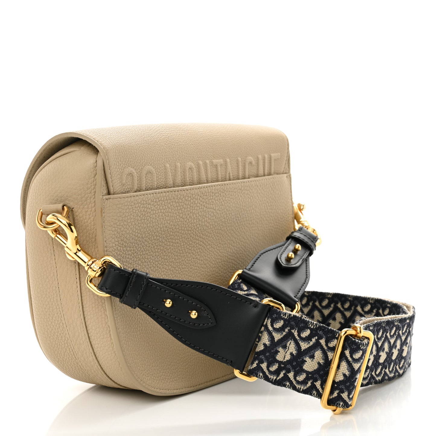 Grained Calfskin Large Bobby Flap Warm Taupe