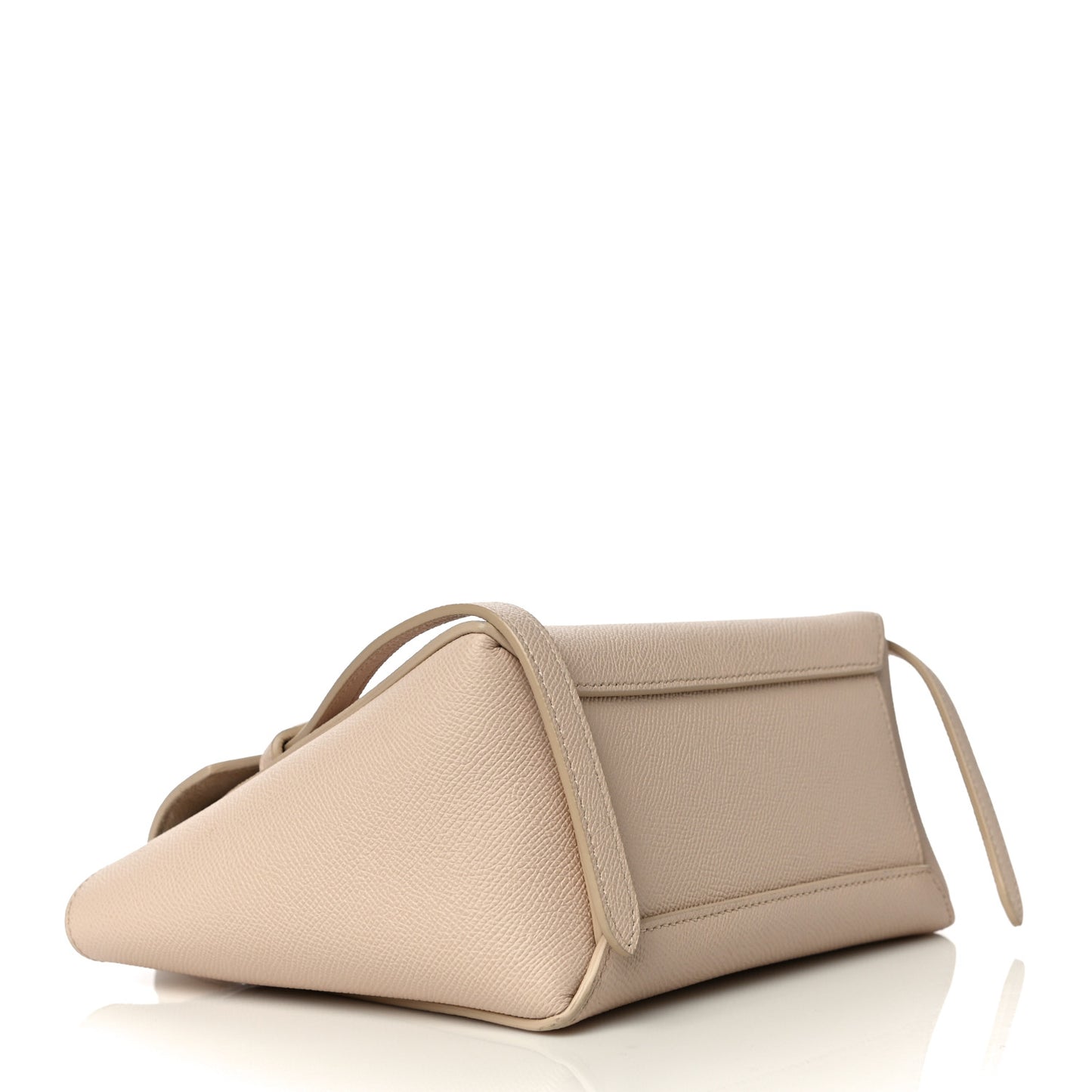 Grained Calfskin Nano Belt Bag Powder