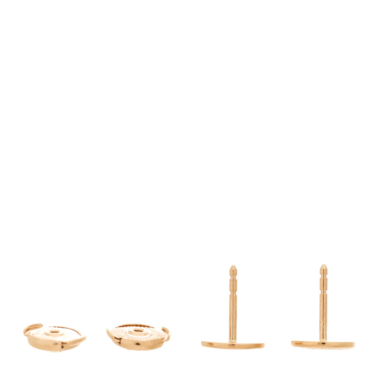 18K Rose Gold TPM Ex-Libris Stud Earrings