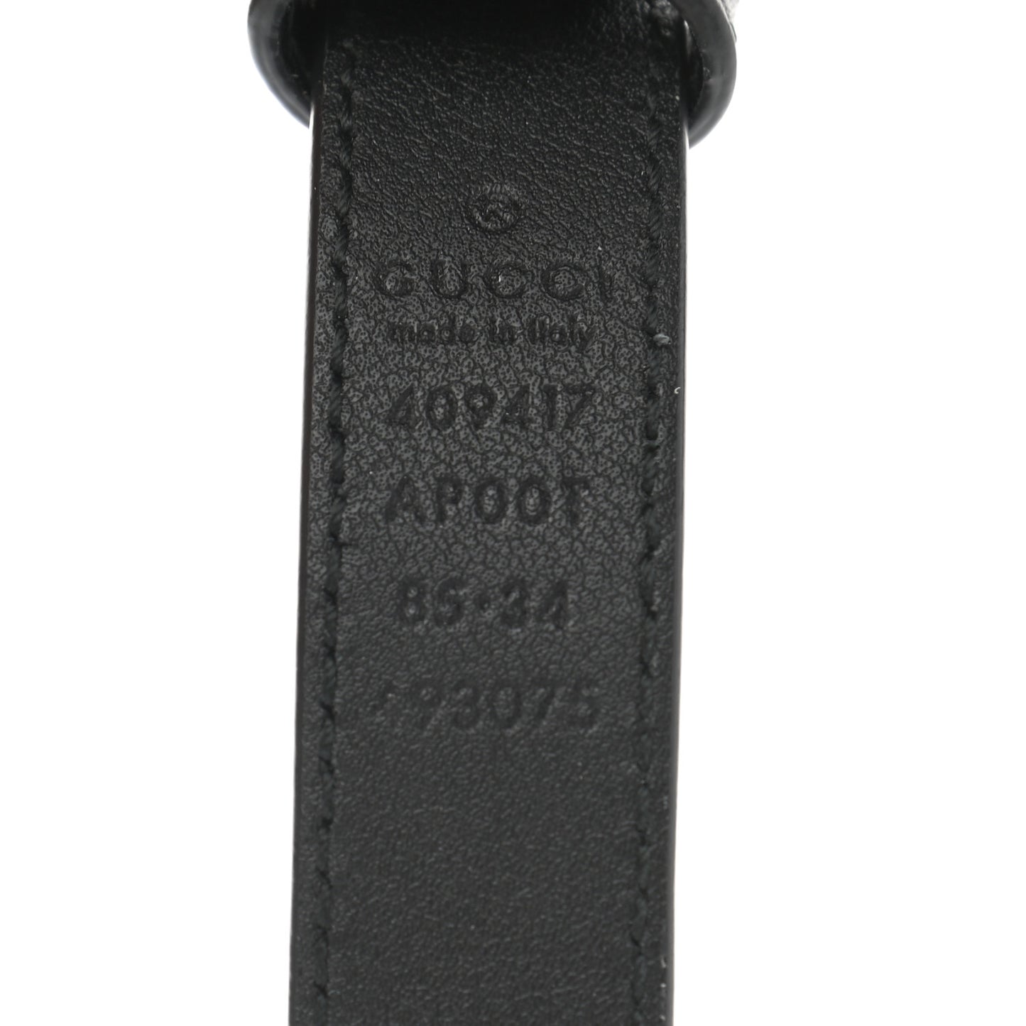 Calfskin Double G 20mm Belt 85 34 Black