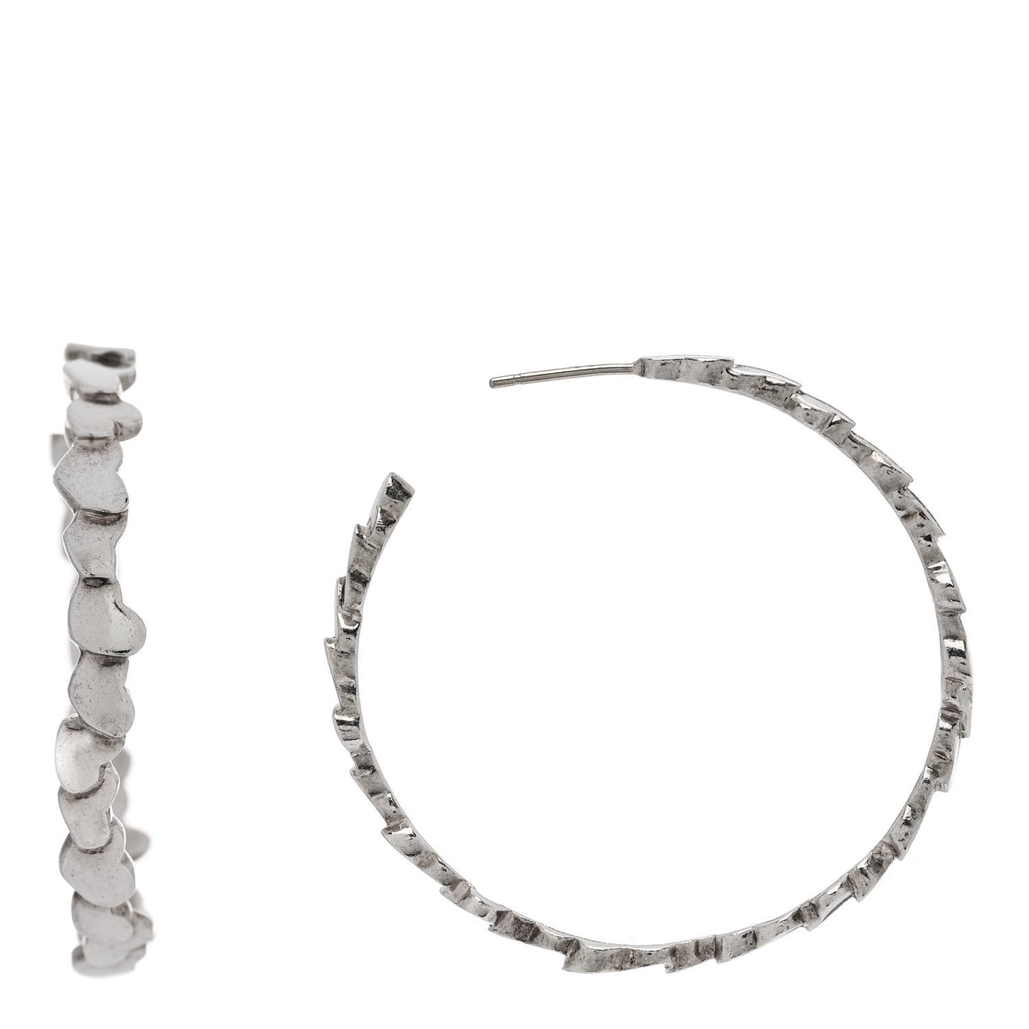 Sterling Silver Paloma Picasso Modern Hearts Hoop Earrings