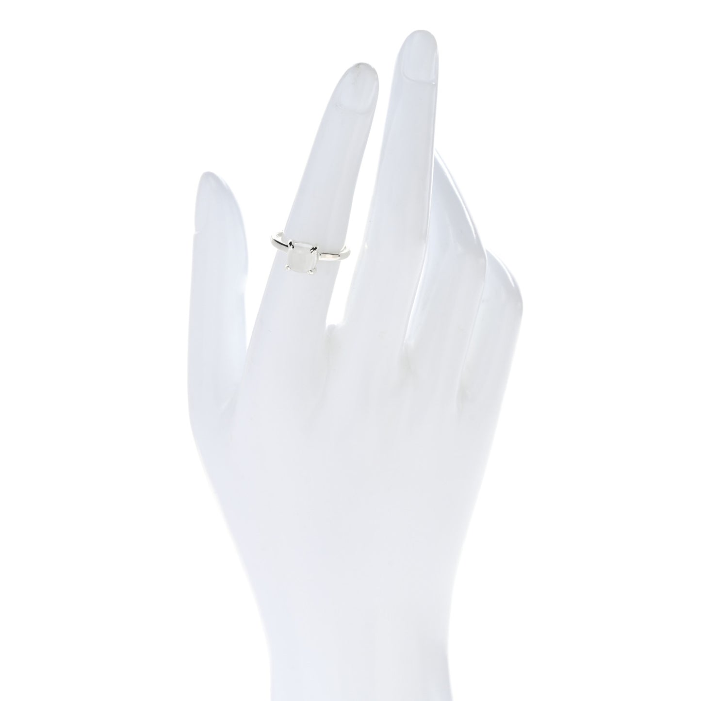 Sterling Silver Rose Quartz 7mm Paloma's Sugar Stacks Ring 52 6
