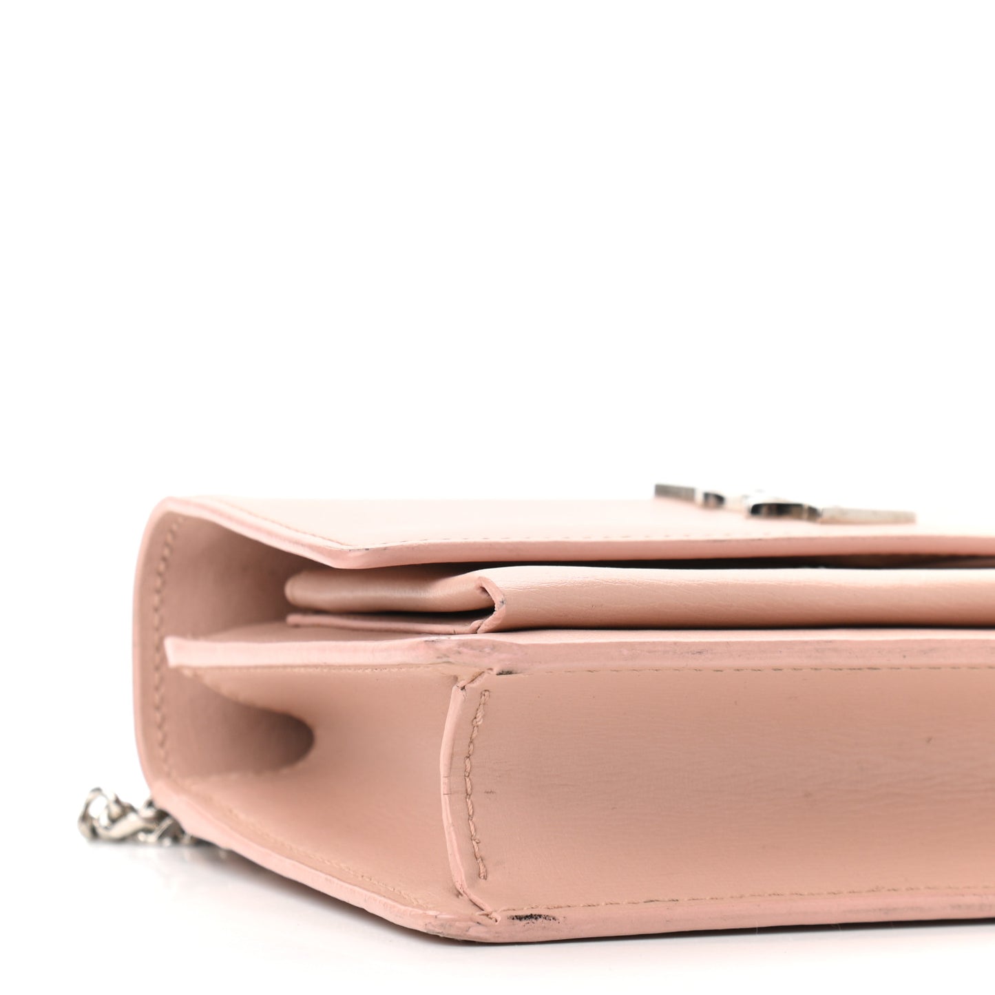Calfskin Monogram Sunset Chain Wallet Light Pink