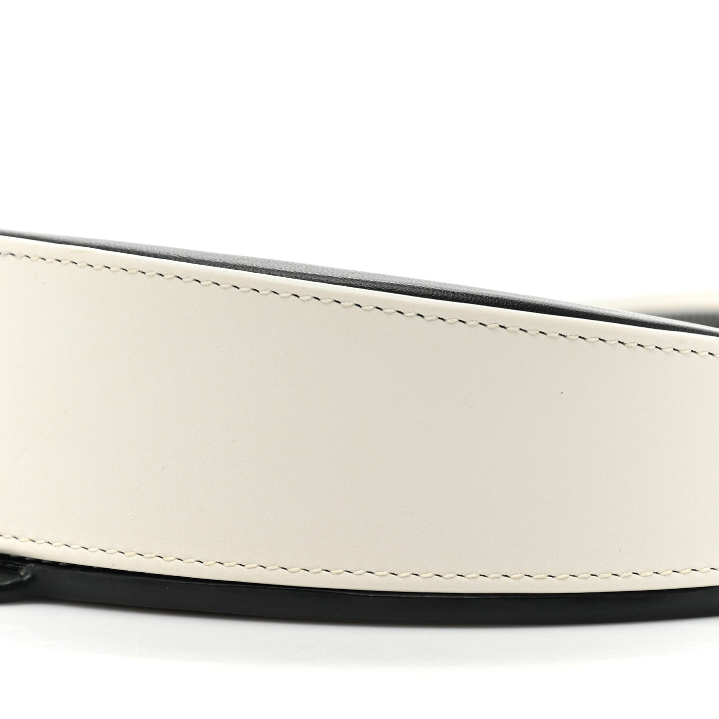 Soft Calfskin Heel Bag Black Soft White