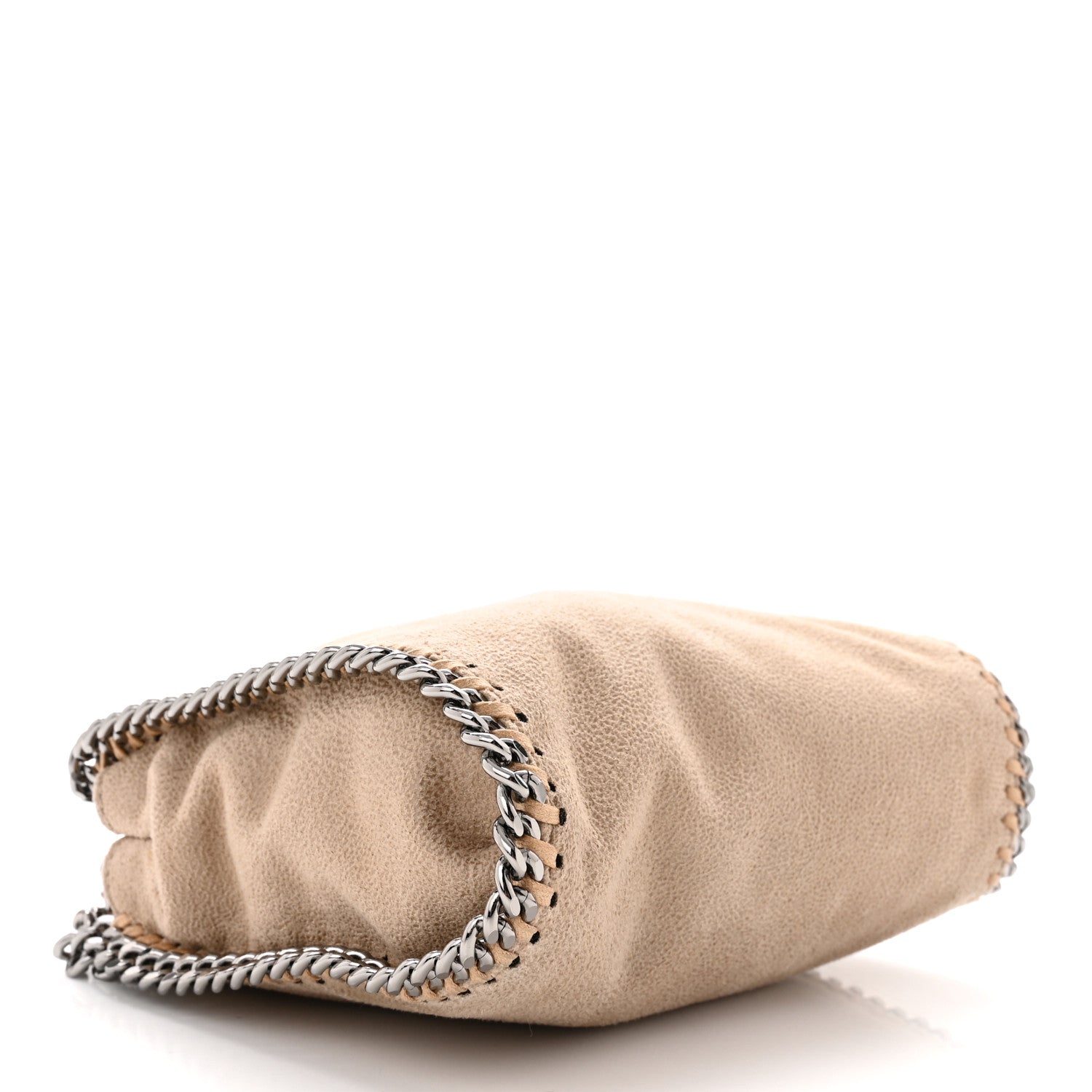 Stella McCartney Shaggy Deer Tiny Falabella Fold Over Cream 4 of 10