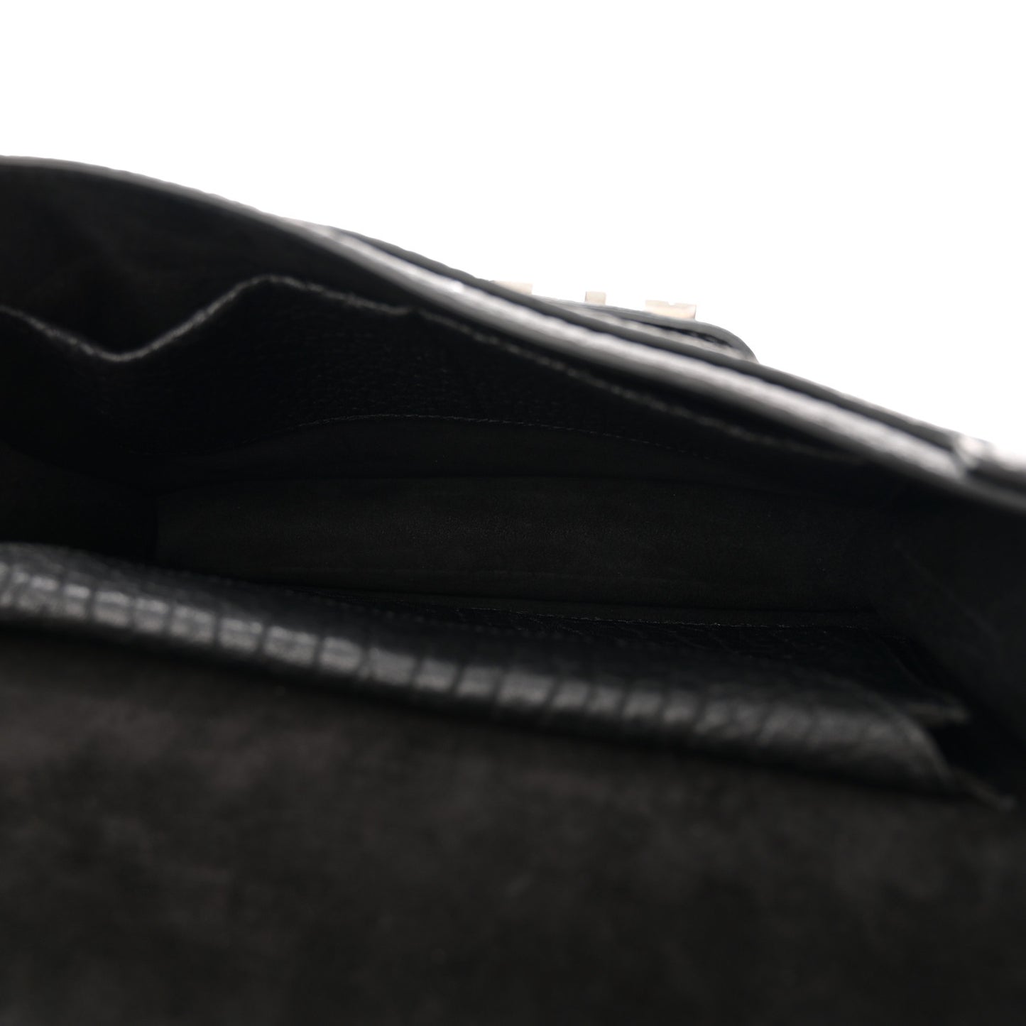 Canyon Grained Lambskin J'Adior Chain Flap Bag Black