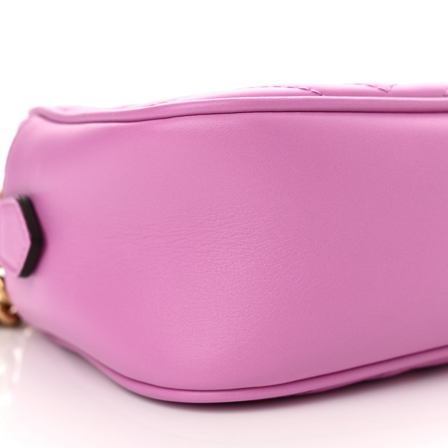 Gucci Calfskin Matelasse Small GG Marmont Chain Shoulder Bag Candy Mousse 9 of 10