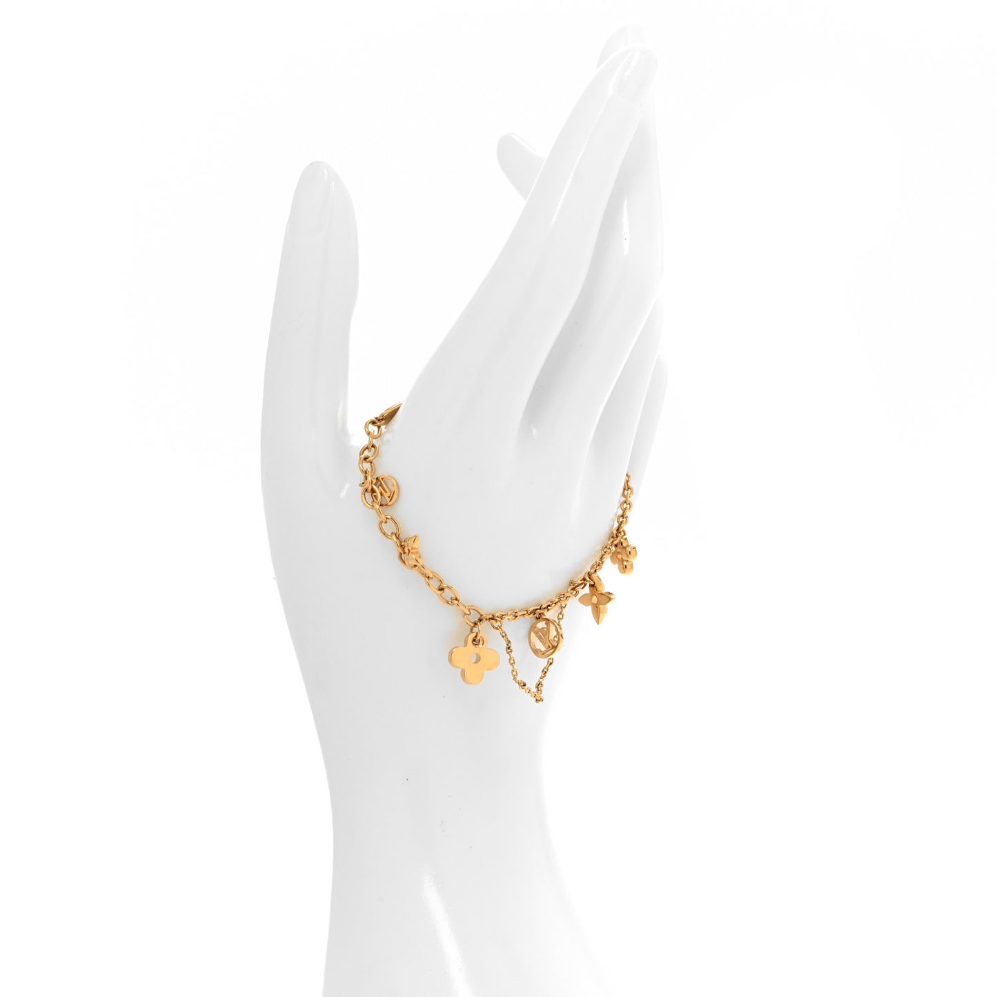 Sweet Monogram Charm Bracelet Gold