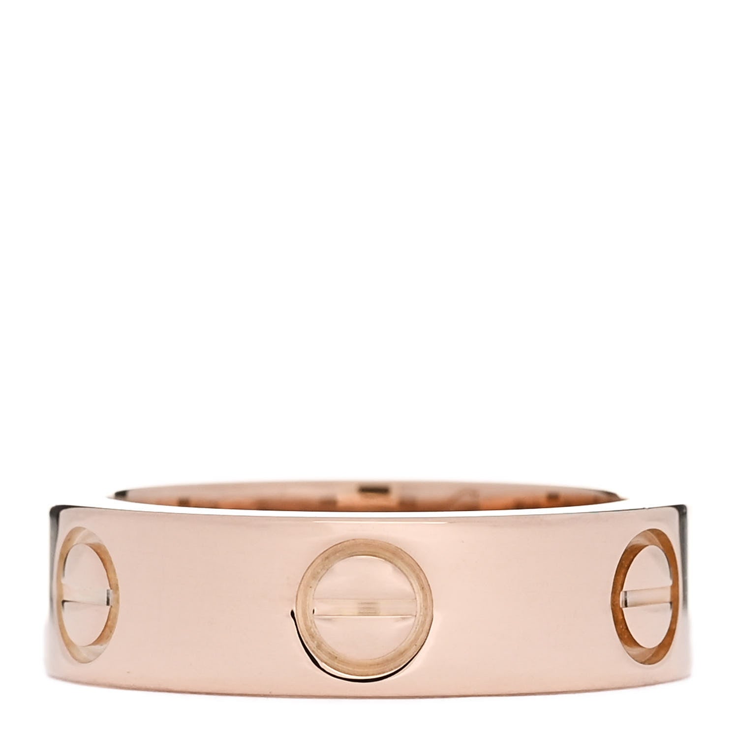 Cartier 18K Pink Gold Pink Sapphire 5.5mm LOVE Ring 51 5.75 3 of 5